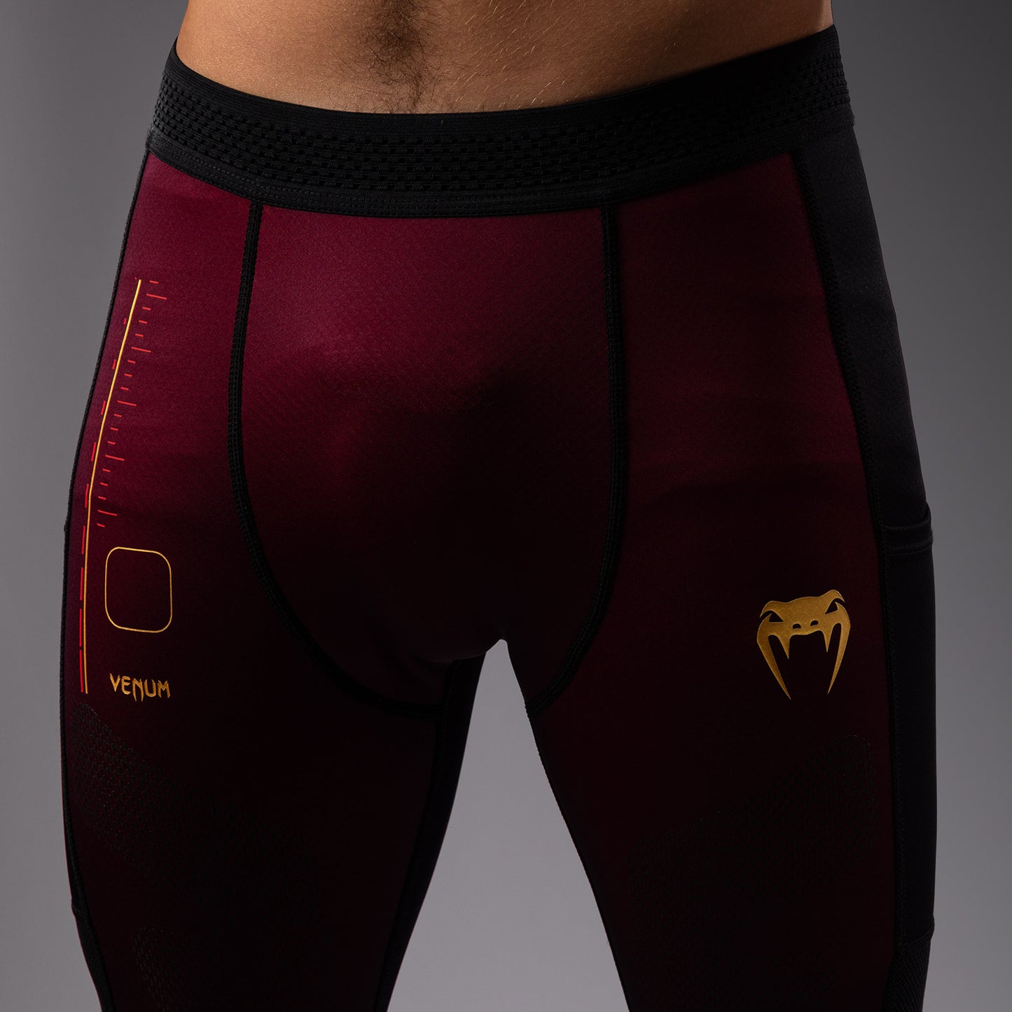 Venum Tactical XT Pantaloni a compressione - nero/bordeaux/oro