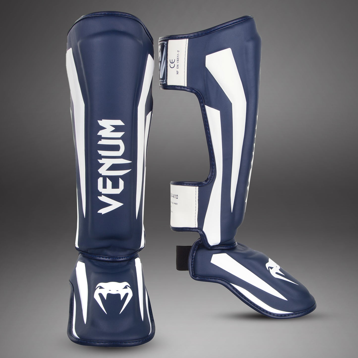 Parastinchi con parapiede Venum Elite - Bianchi/Blu navy