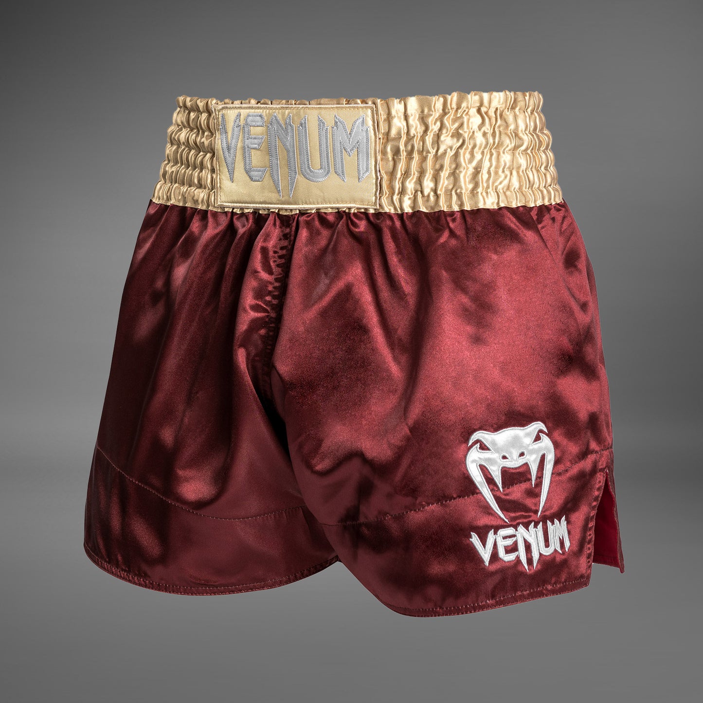 Venum Classic Pantaloncini da Muay Thai - Borgogna/Oro/Bianco