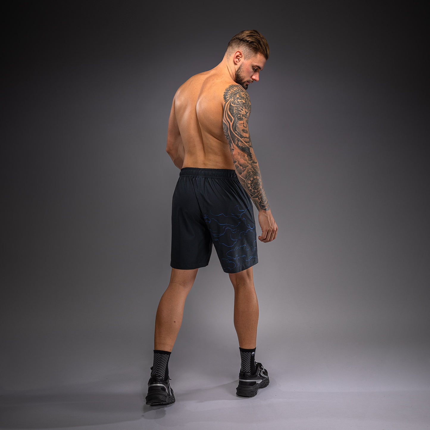 Venum Thunder Dragon Pantaloncini da Allenamento – Nero/Blu Reale