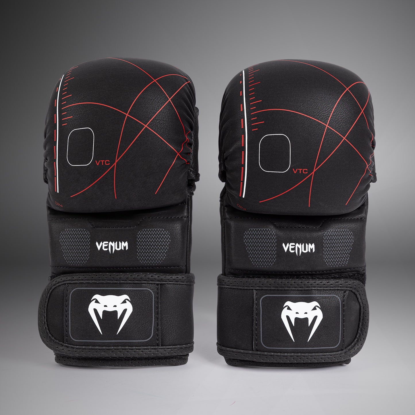 Venum Tactical XT Guanti da sparring MMA - Nero/Rosso fuoco