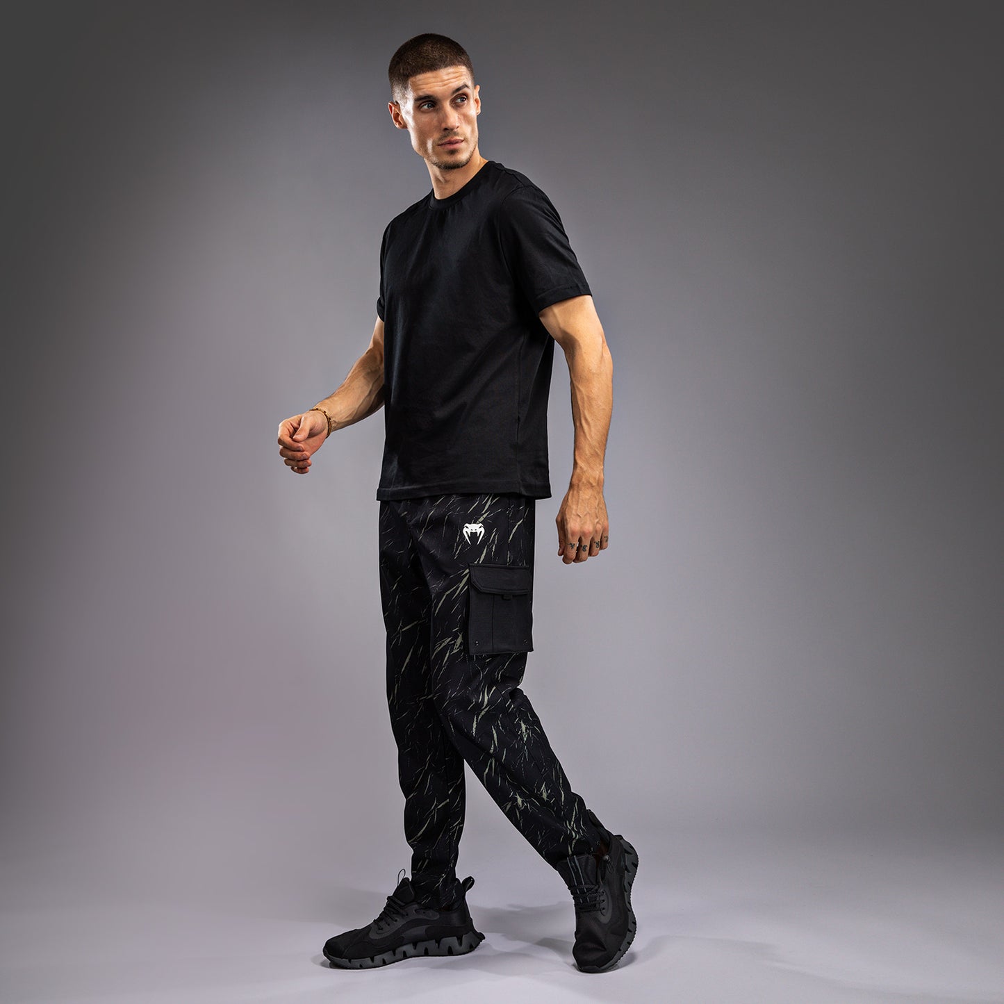 Venum Trooper Pantaloni da Jogging da Uomo - Nero/Beige Sabbia