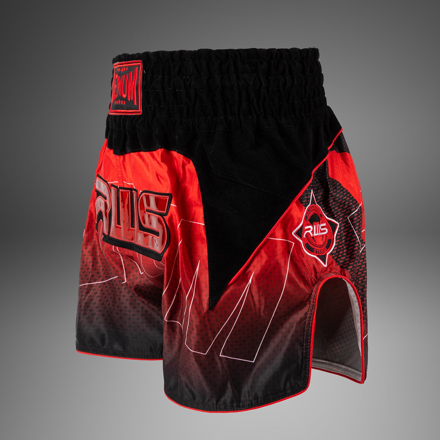 Venum x RWS 2.0 Pantaloncini Muay Thai – Nero/Rosso