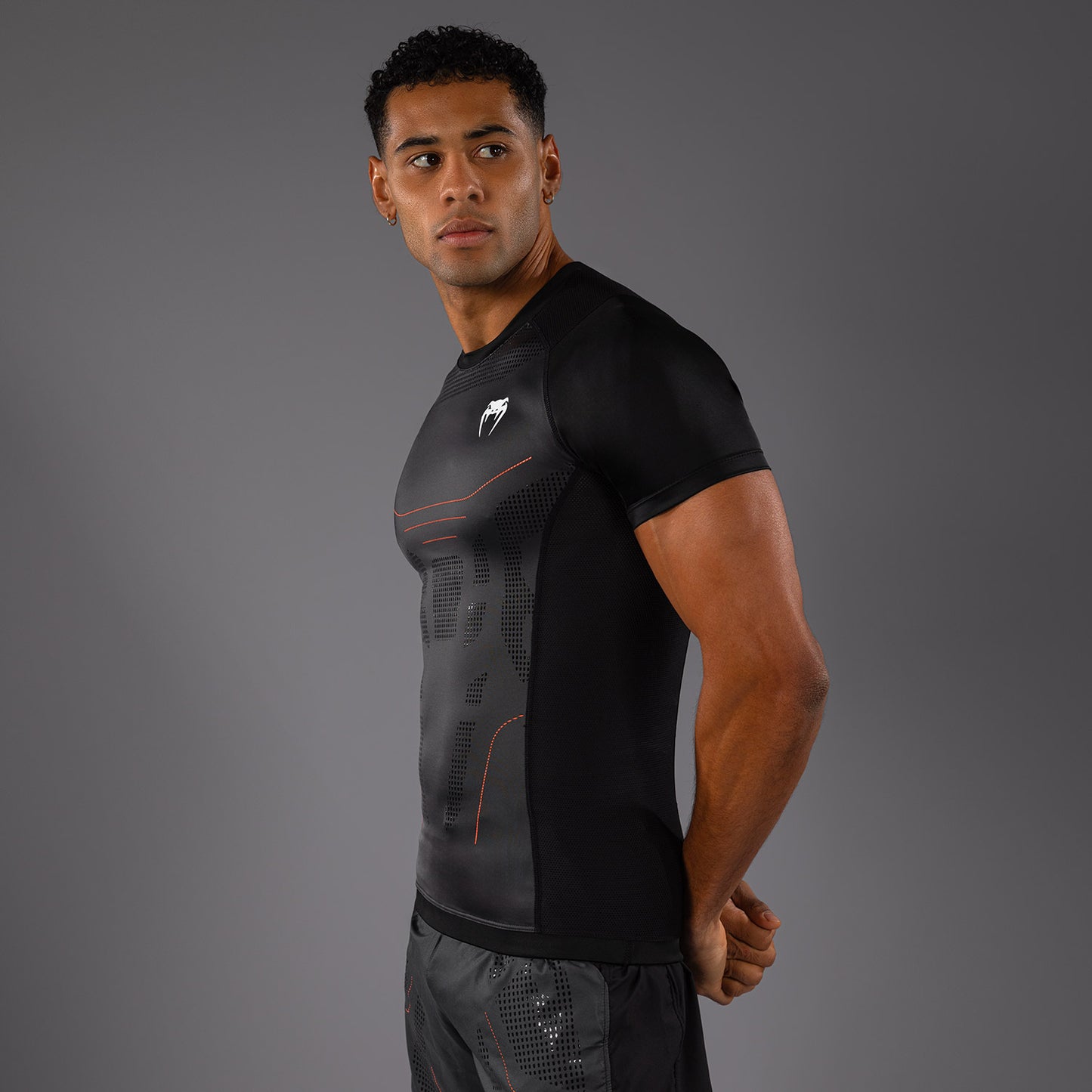Venum Technical 3.0 Rashguard a Maniche Corte - Grafite