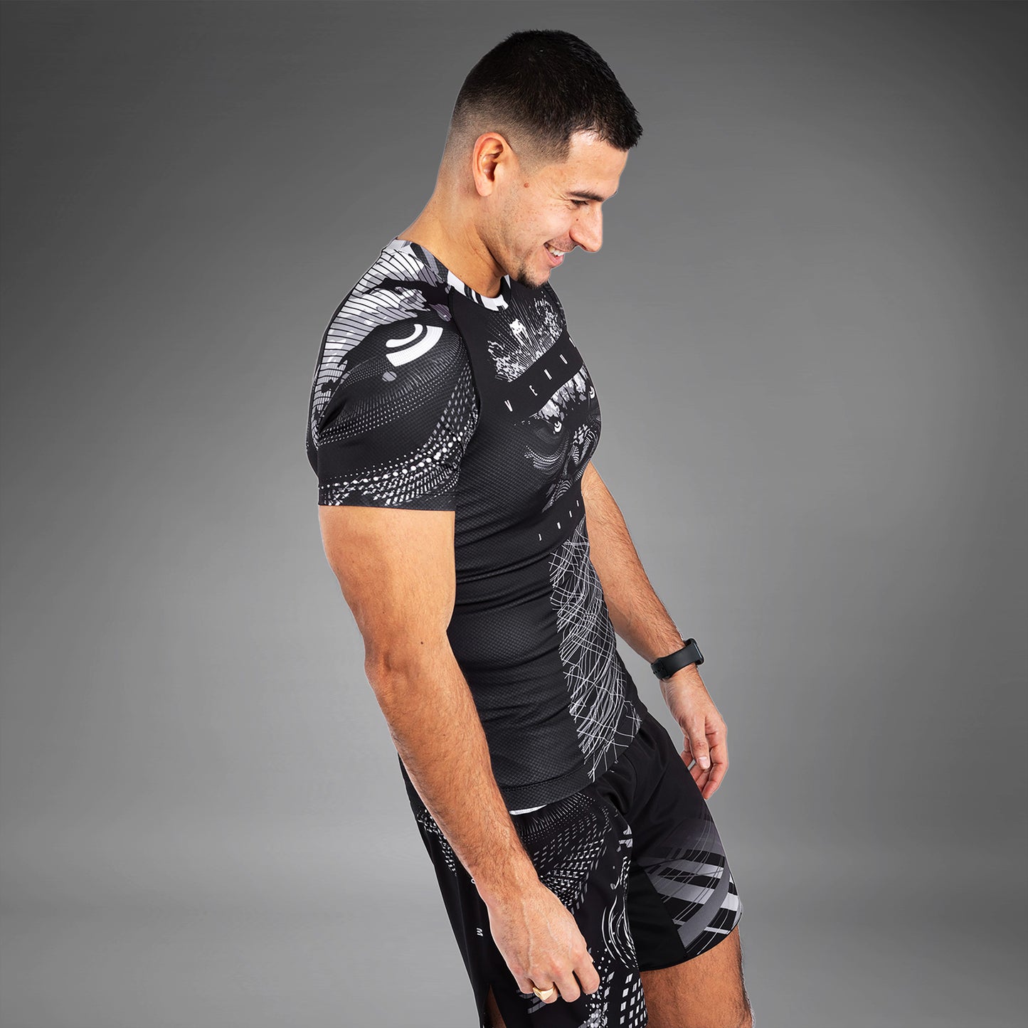 Venum Gorilla Jungle Rashguard a maniche corte - Nero/Bianco