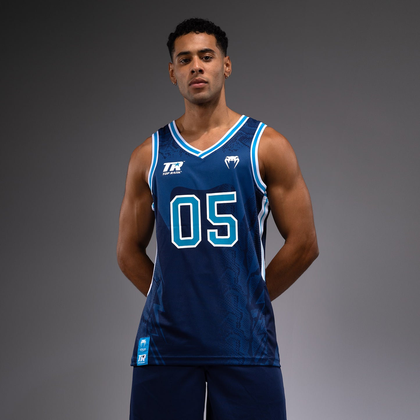 Venum x Top Rank Original Canotta da Basket - Blu Navy