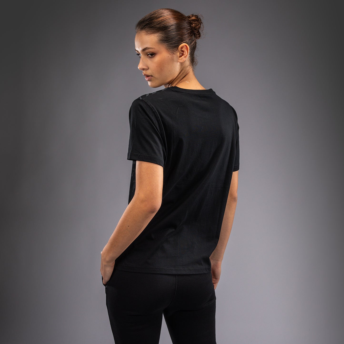 UFC Fusion by Venum Replica Maglietta a Manica Corta per Donna - Nero