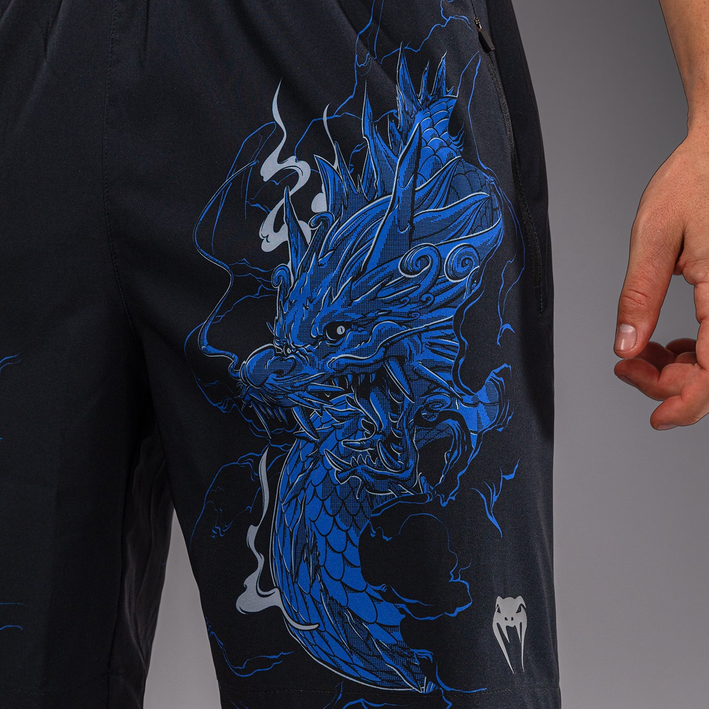 Venum Thunder Dragon Pantaloncini da Allenamento – Nero/Blu Reale