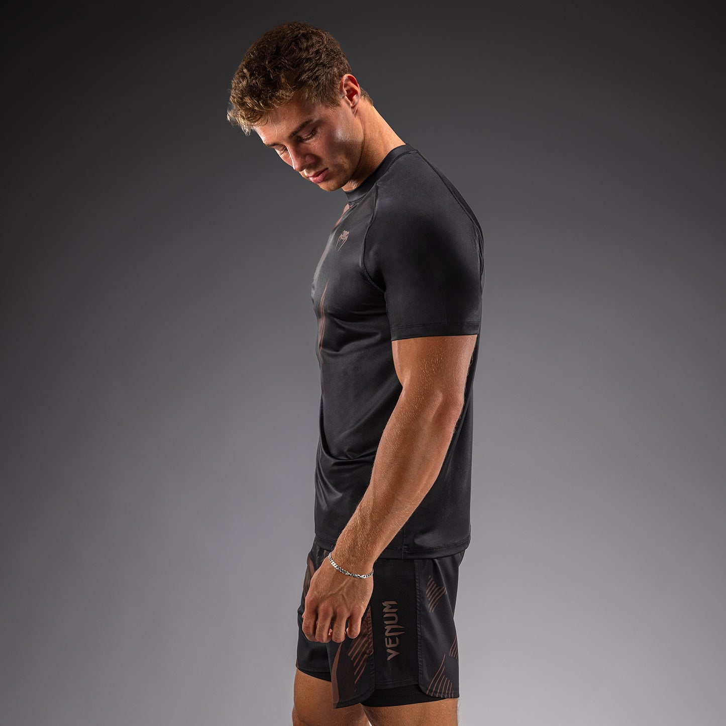 Venum No-Gi 6.0 Maglietta Dry Tech - Nero/Marrone