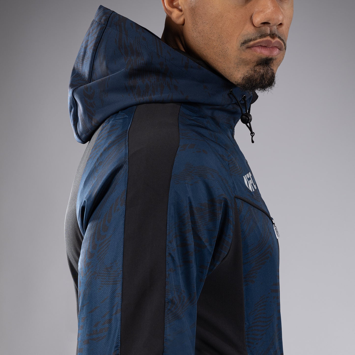 UFC Fusion by Venum Fight Week Felpa con Zip per Uomo - Blu oceanico