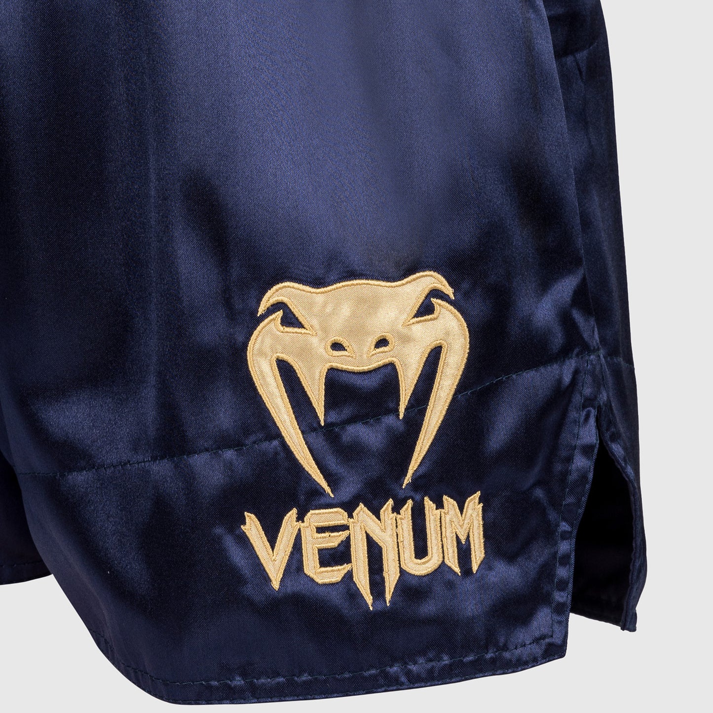Venum Classic Pantaloncini da Muay Thai - Blu Navy/Oro