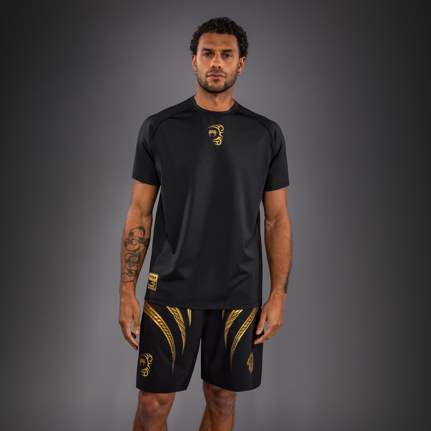 Venum x Mike Tyson Tiger Maglietta Dry Tech - Nero/Oro