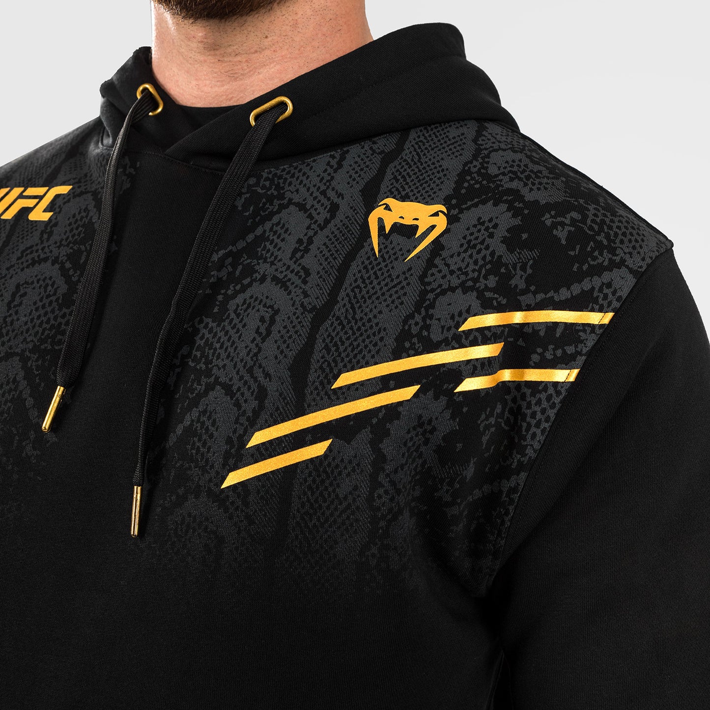UFC Authentic Adrenaline Fight Night Replica By Venum Felpa con Cappuccio da Uomo - Champion