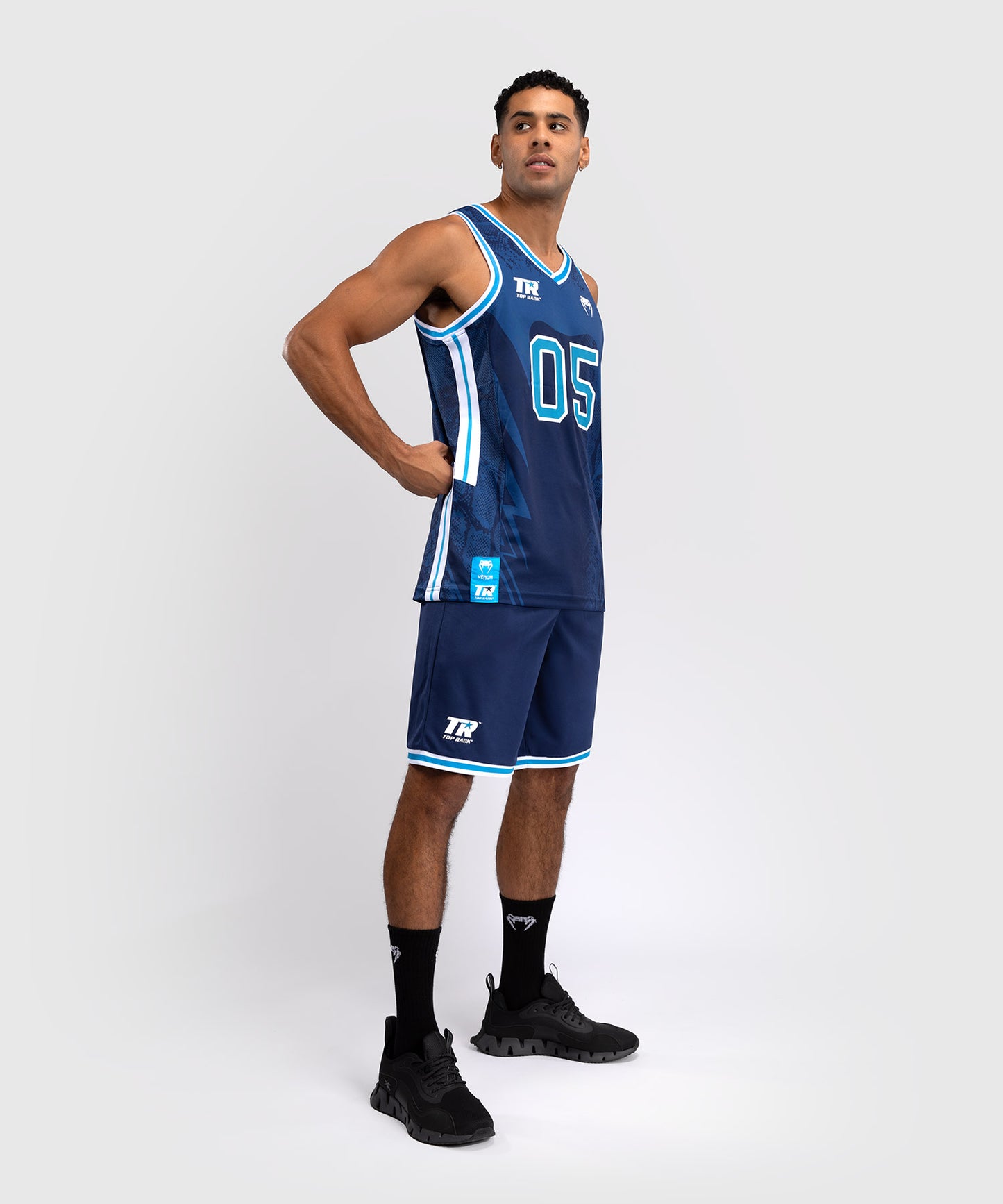 Venum x Top Rank Original Canotta da Basket da Uomo - Blu Navy