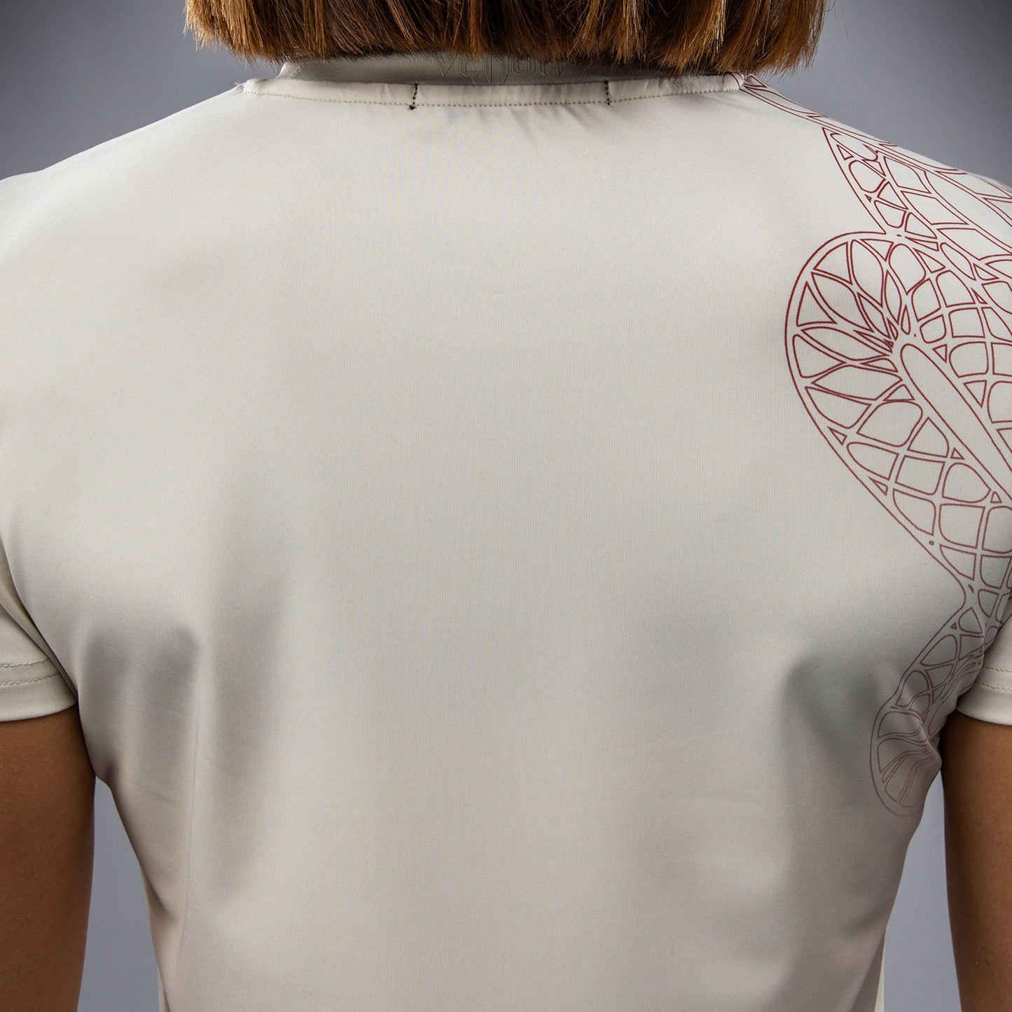 Venum Serpenti T-Shirt Dry-Tech Donna – Avorio/Bordeaux