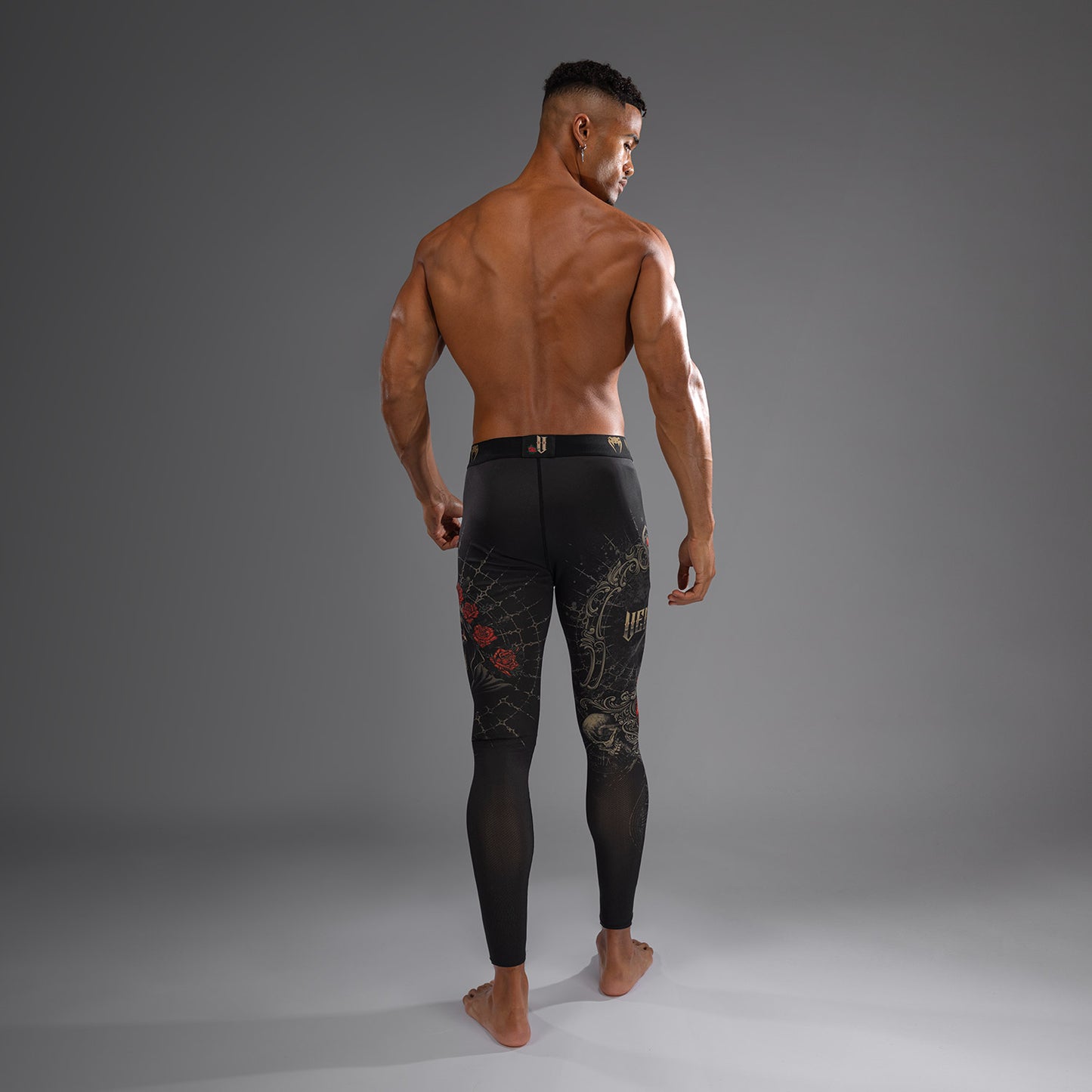 Venum Santa Muerte 5.0 Pantaloni a compressione - Nero Profondo/Oro