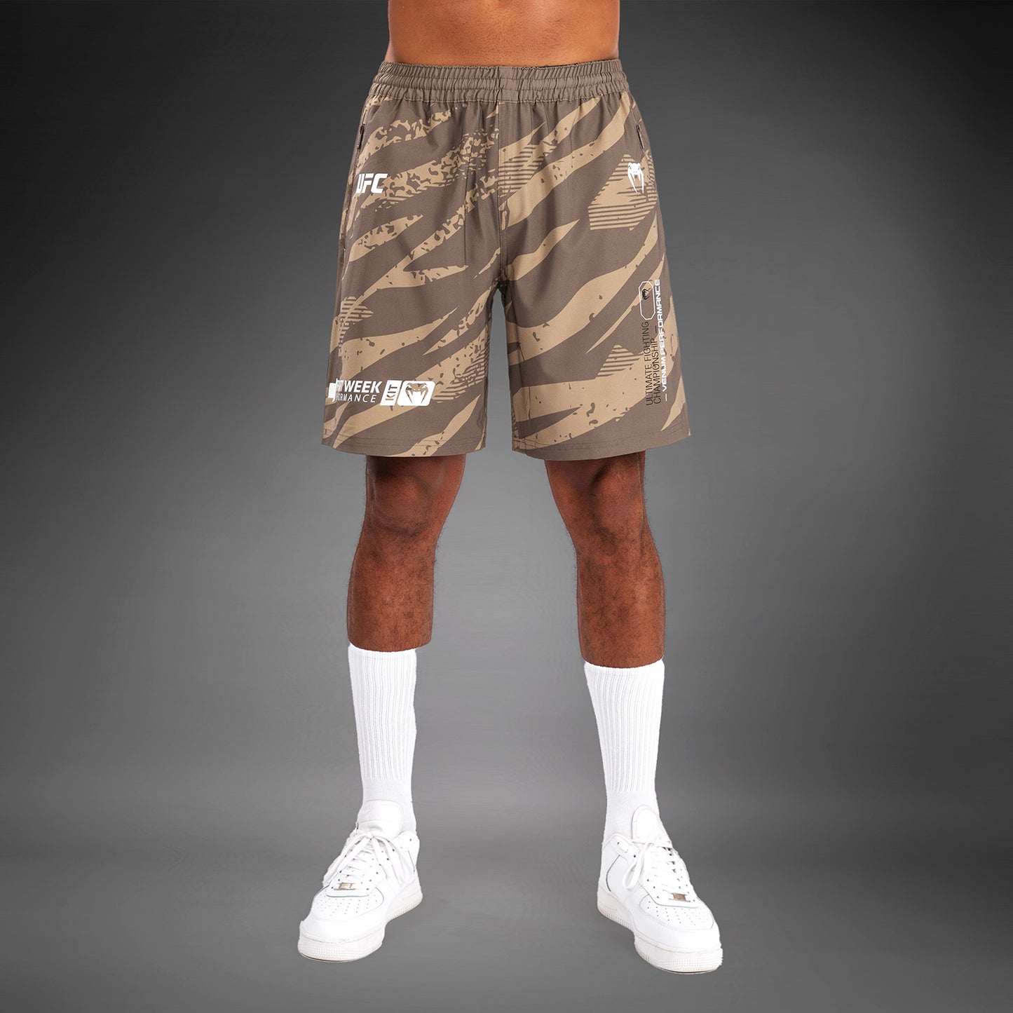 UFC Adrenaline by Venum Fight Week performance Pantaloncini da Uomo - Desert Camo