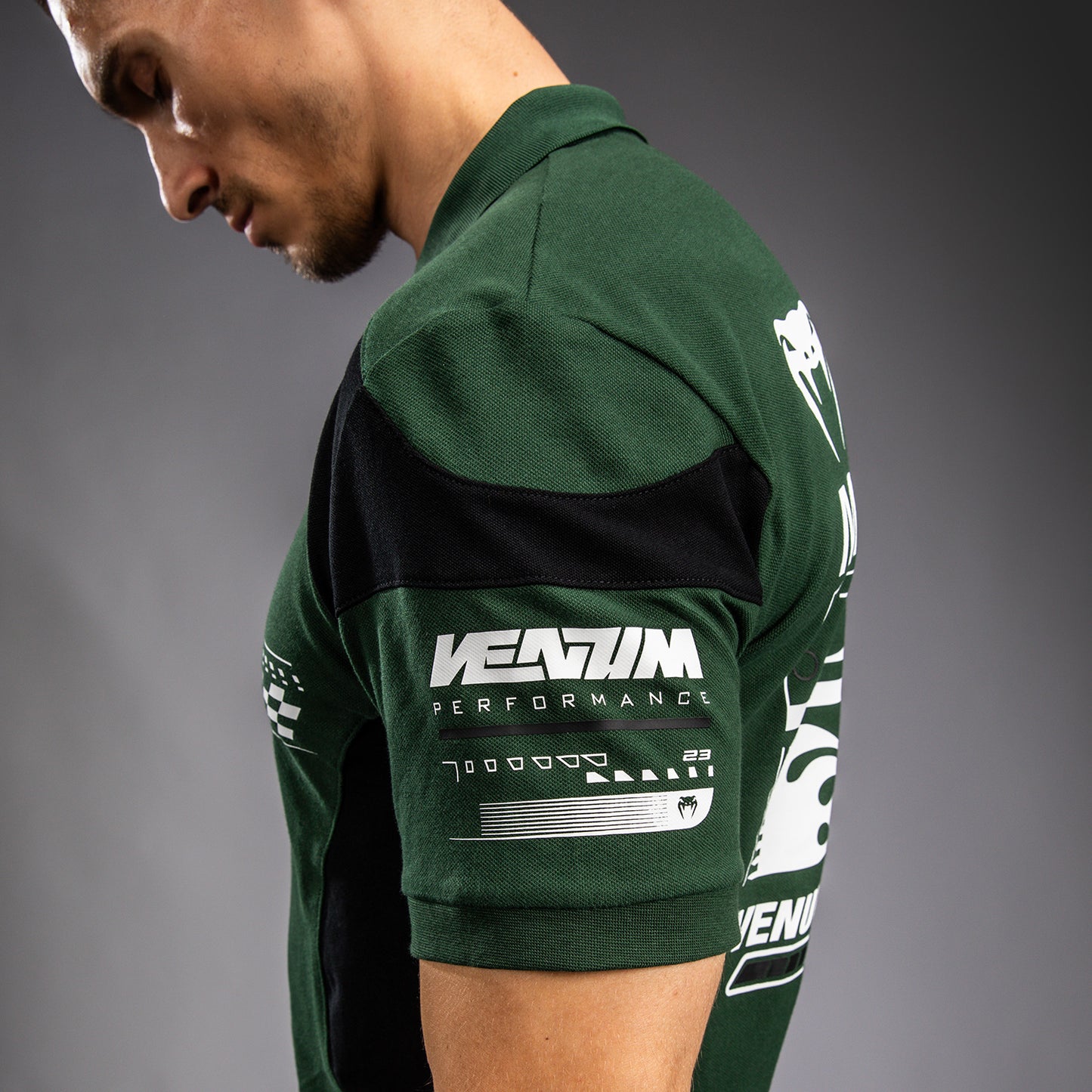 Venum Motorsport Polo in Cotone - Verde Profondo