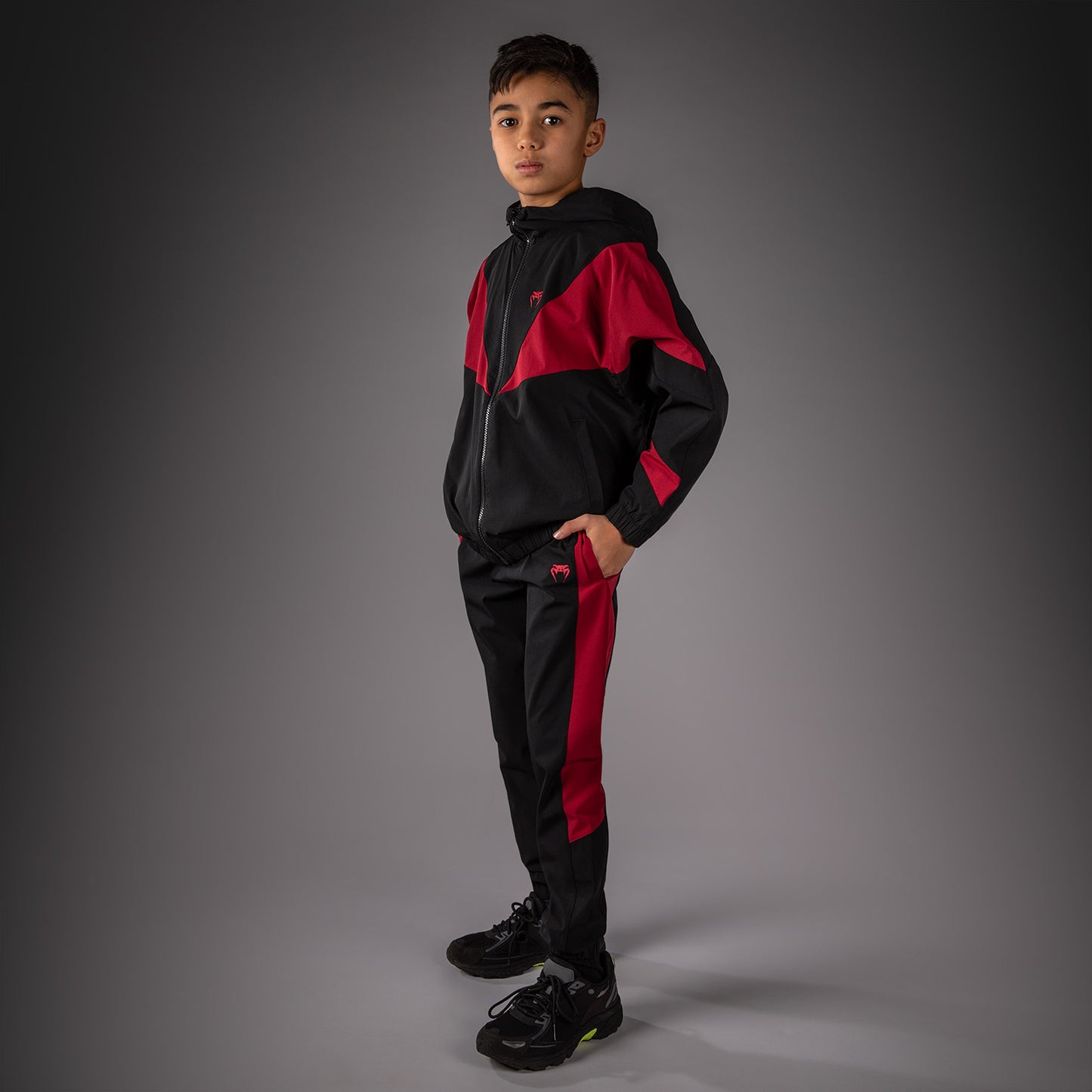 Venum Vectra Giacca da Tuta per Bambini - Nero/Rosso