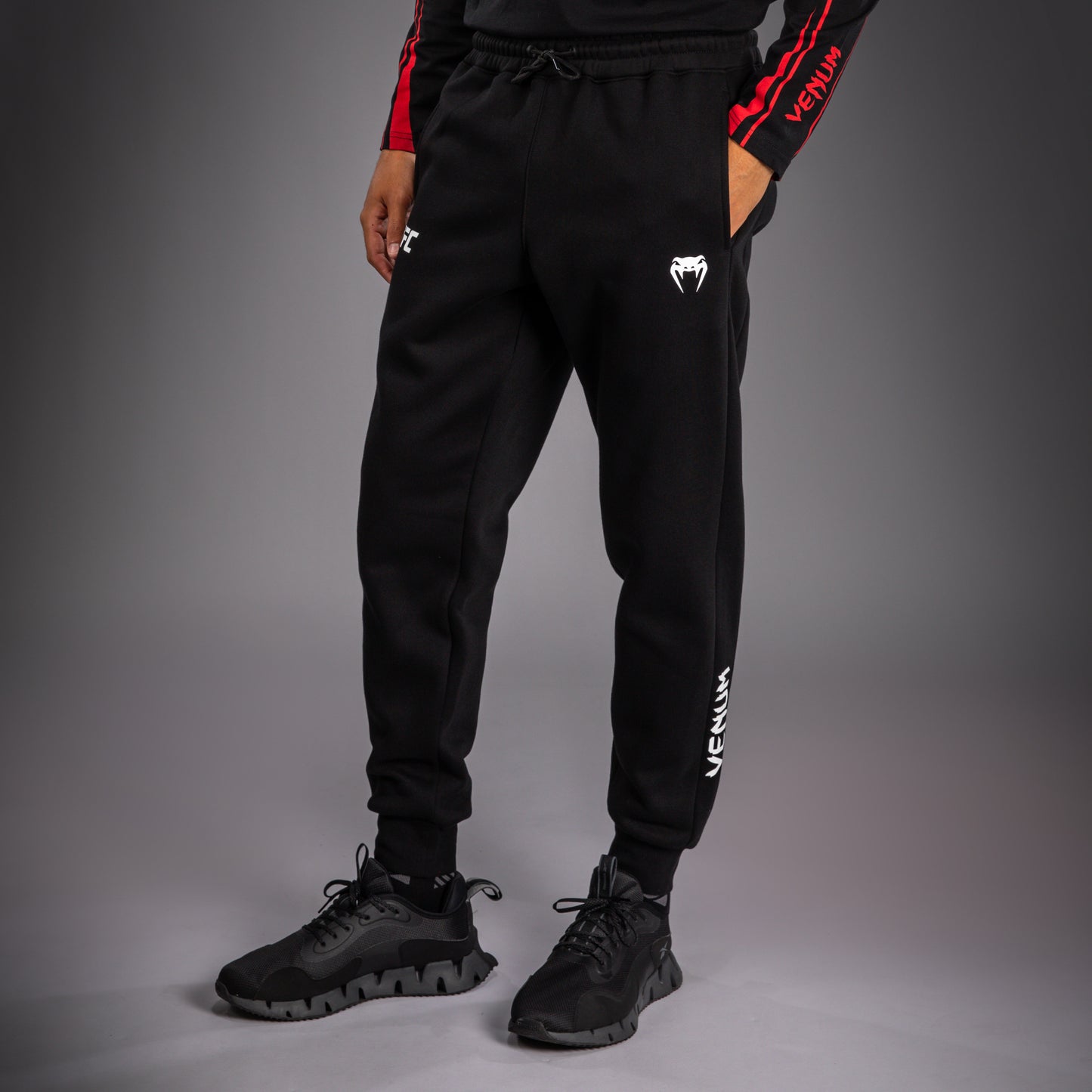 Venum UFC Unity by Venum Authentic Fight Week Pantaloni in Cotone da Uomo - Nero