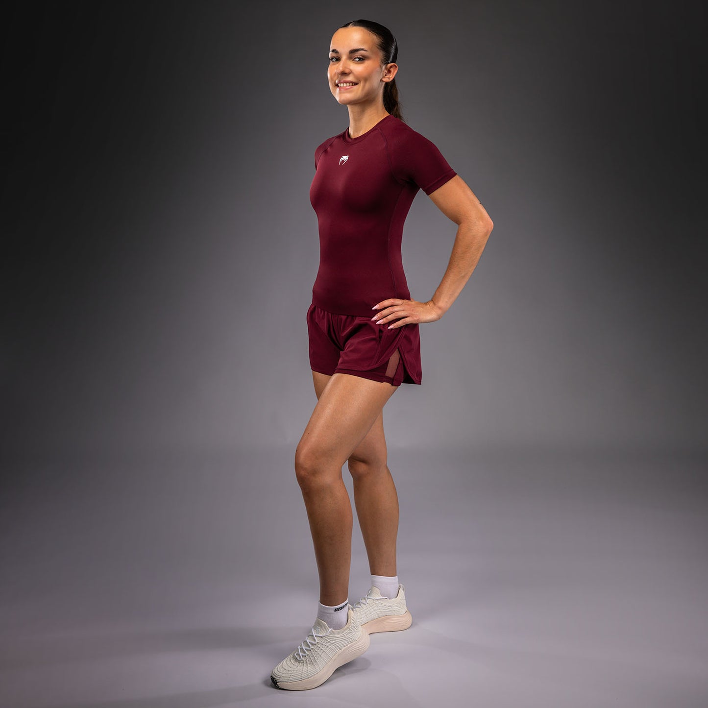 Venum Aero XT Rashguard a Maniche Corte - Prugna