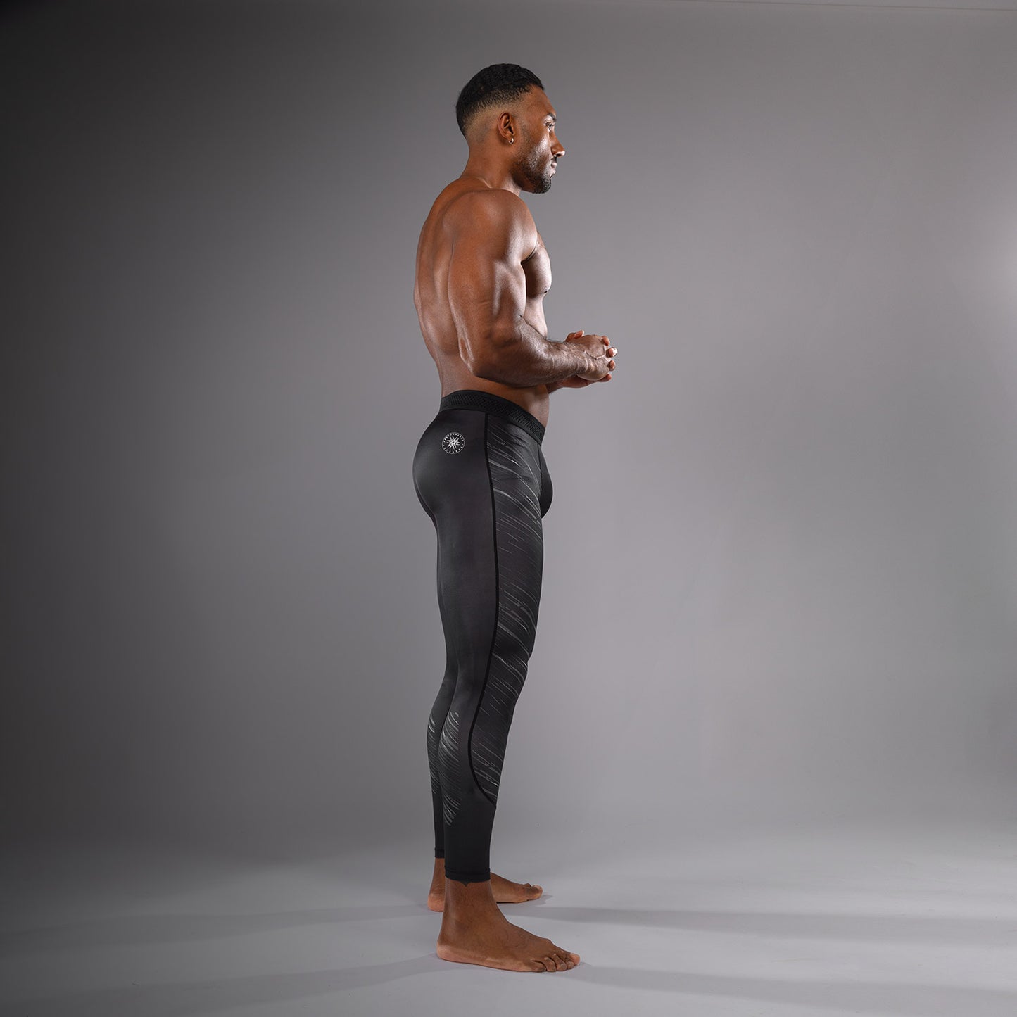 Venum Rapid Pantaloni a compressione - Nero/Grigio Tempesta