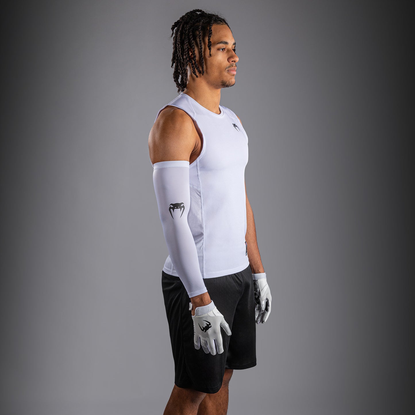 Venum Elite Football Maglietta a Compressione Senza Maniche - Bianco