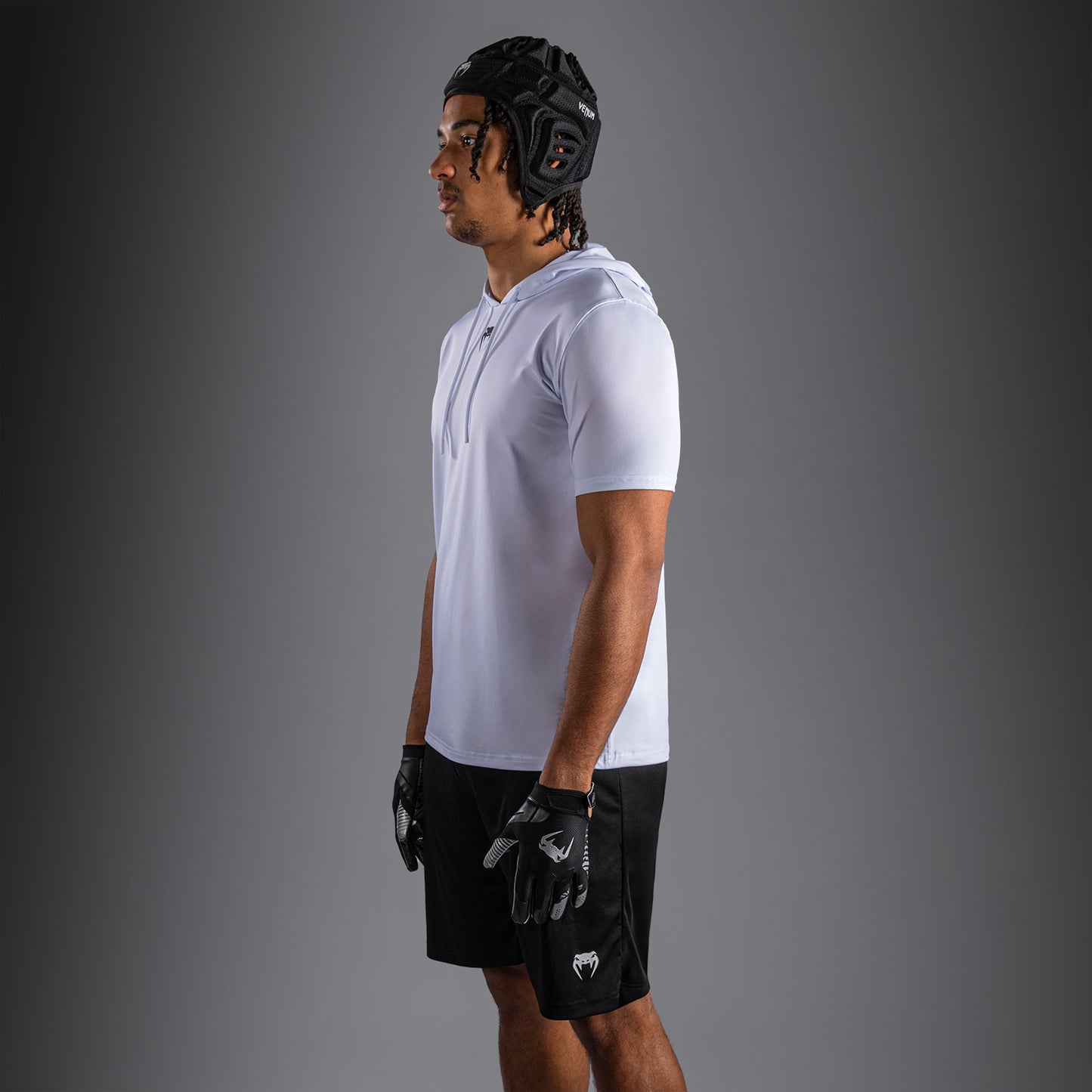 Venum Elite Felpa Dry-Tech a Maniche Corte - Bianco