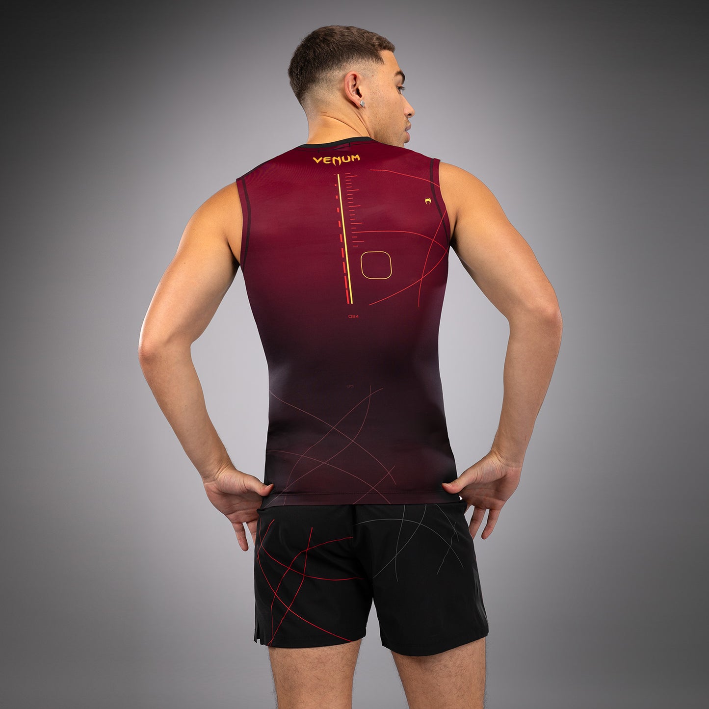 Venum Tactical XT Rashguard senza maniche - Nero/Bordeaux/Oro