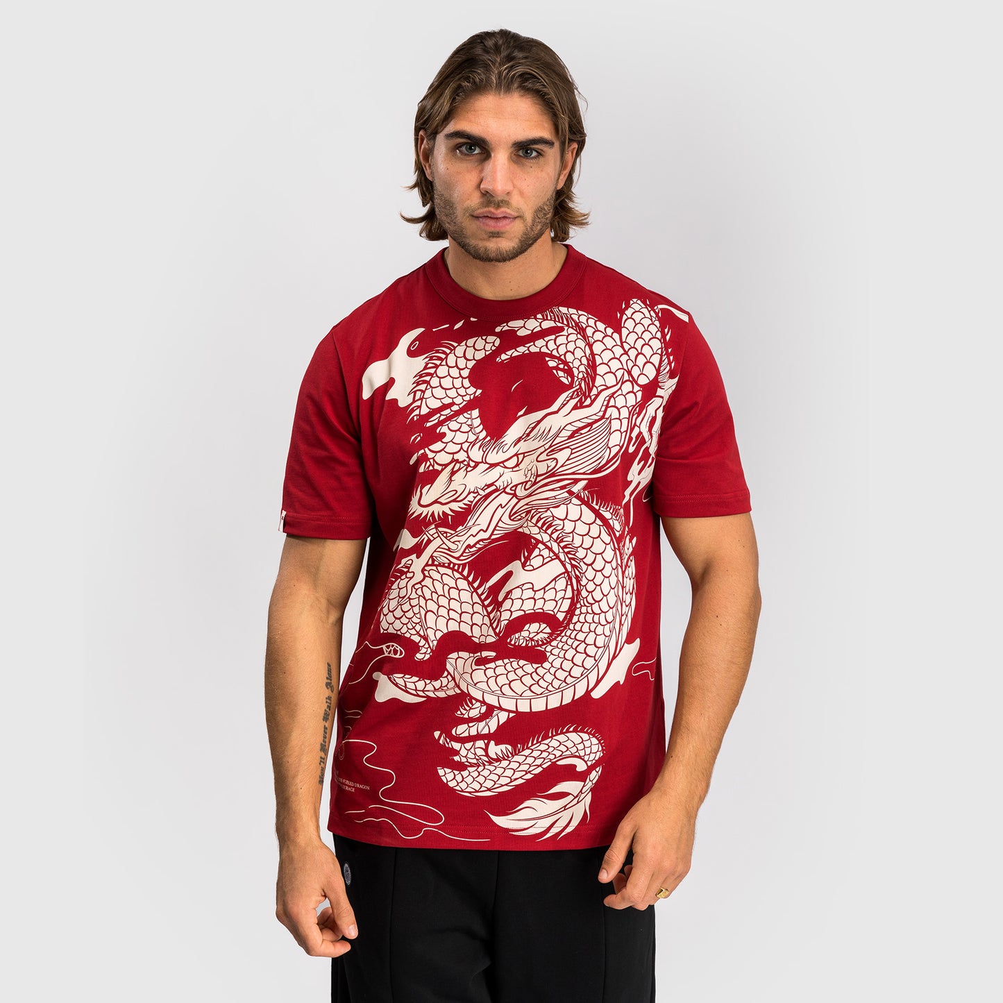 Venum Dragon’s Flight Maglietta da uomo - Rosso Ciliegia/Bianco Crema