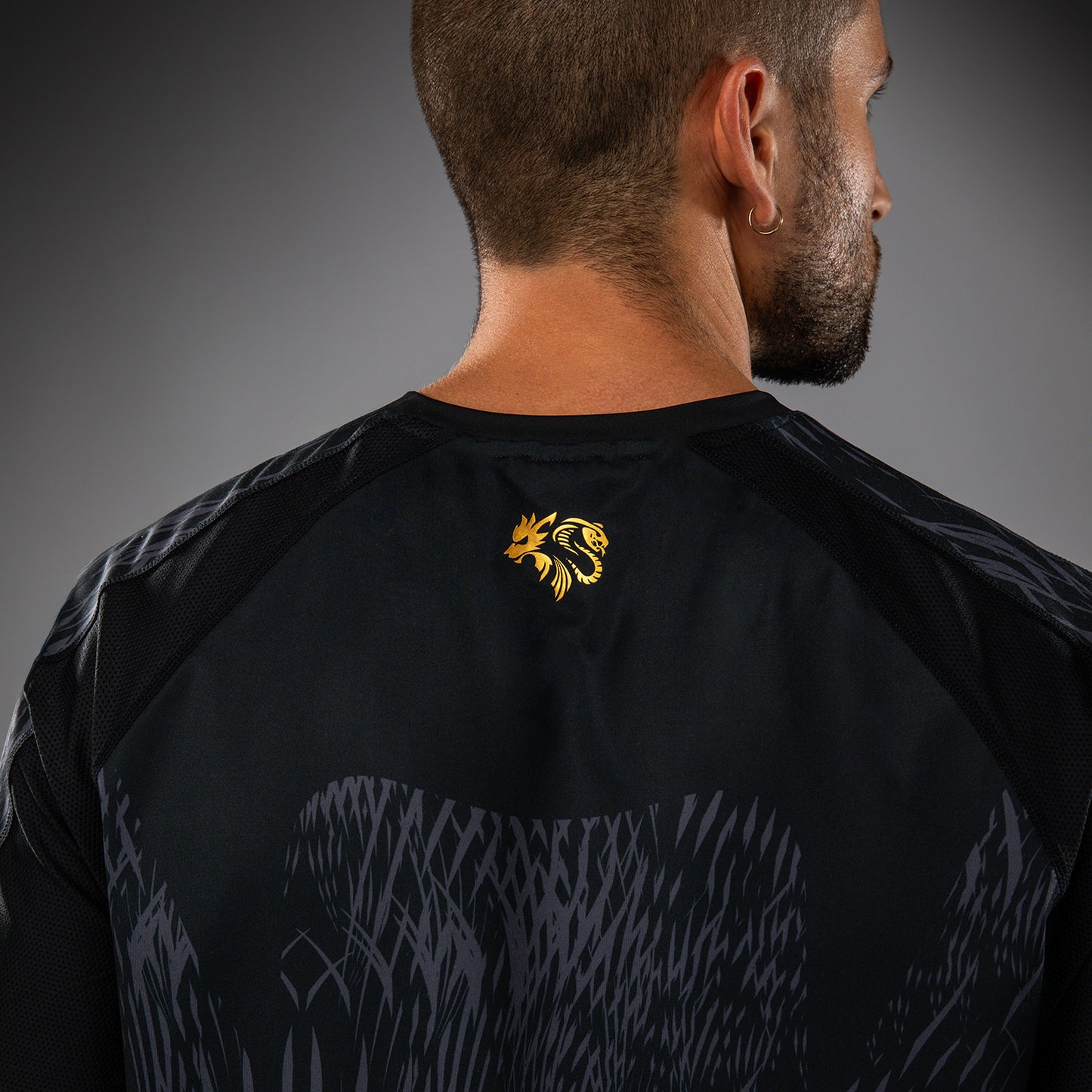 Venum x Chimaev Maglietta Dry-Tech - Nero/Grigio