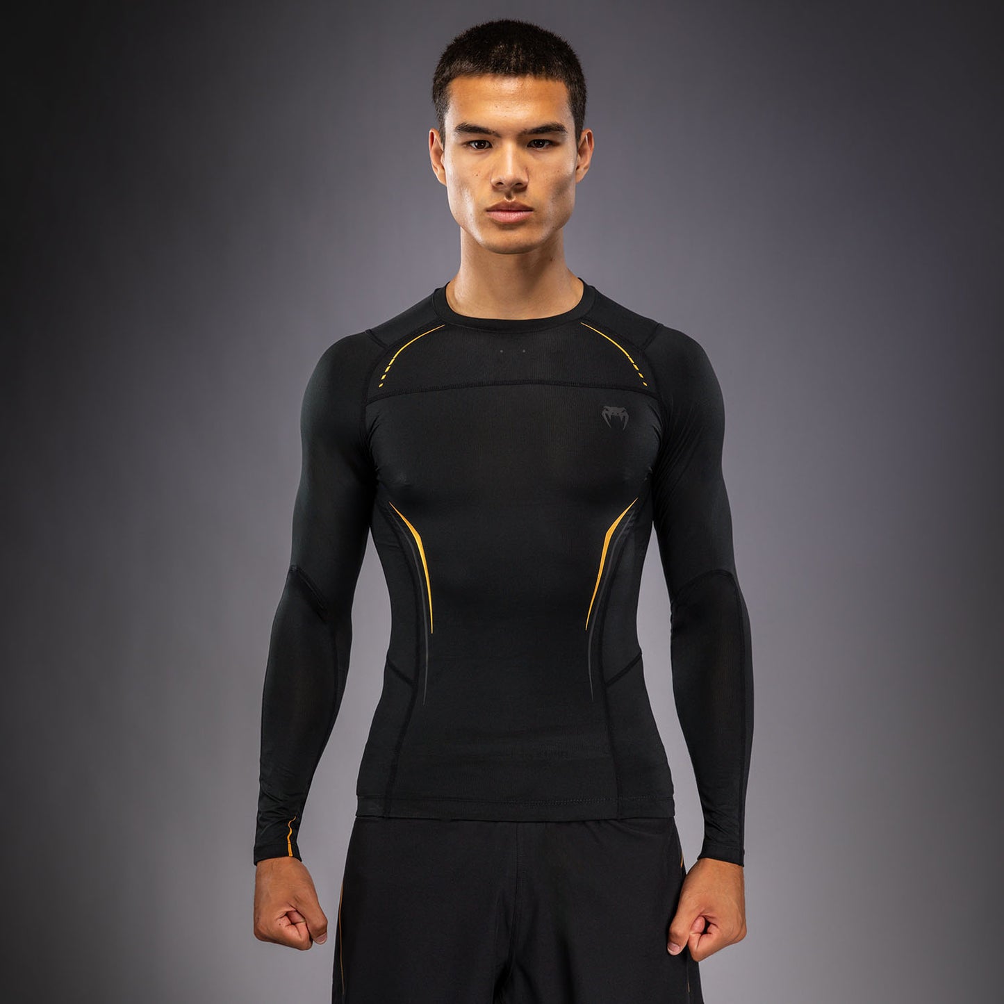 Venum G-Core Rashguard a Maniche Lunghe - Nero/Oro