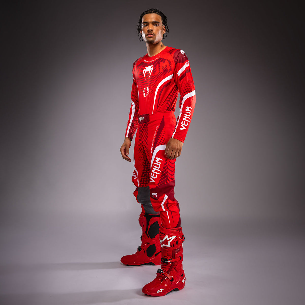 Venum MX Challenger Pantaloni da Motorsports - Rosso