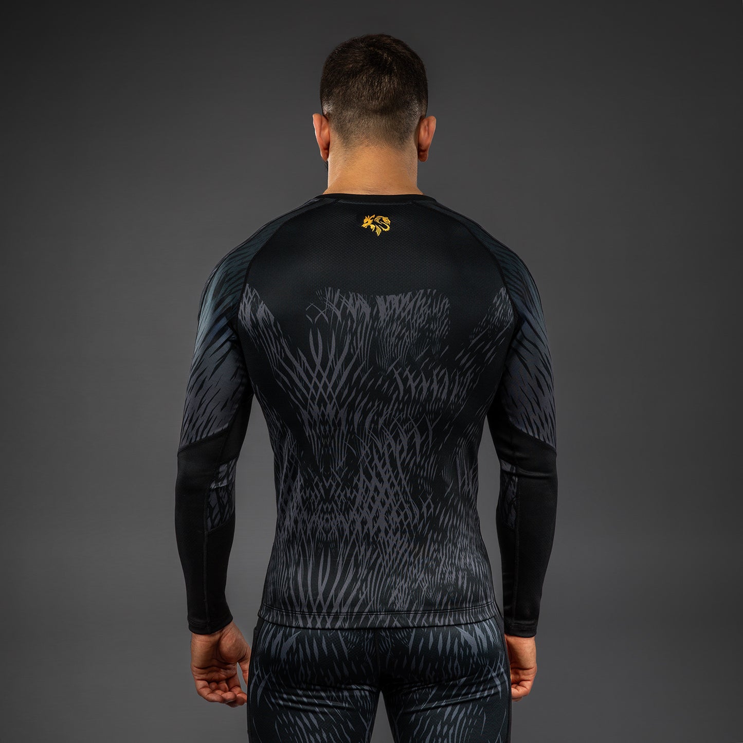 Venum x Chimaev Rashguard a Maniche Lunghe - Nero/Grigio
