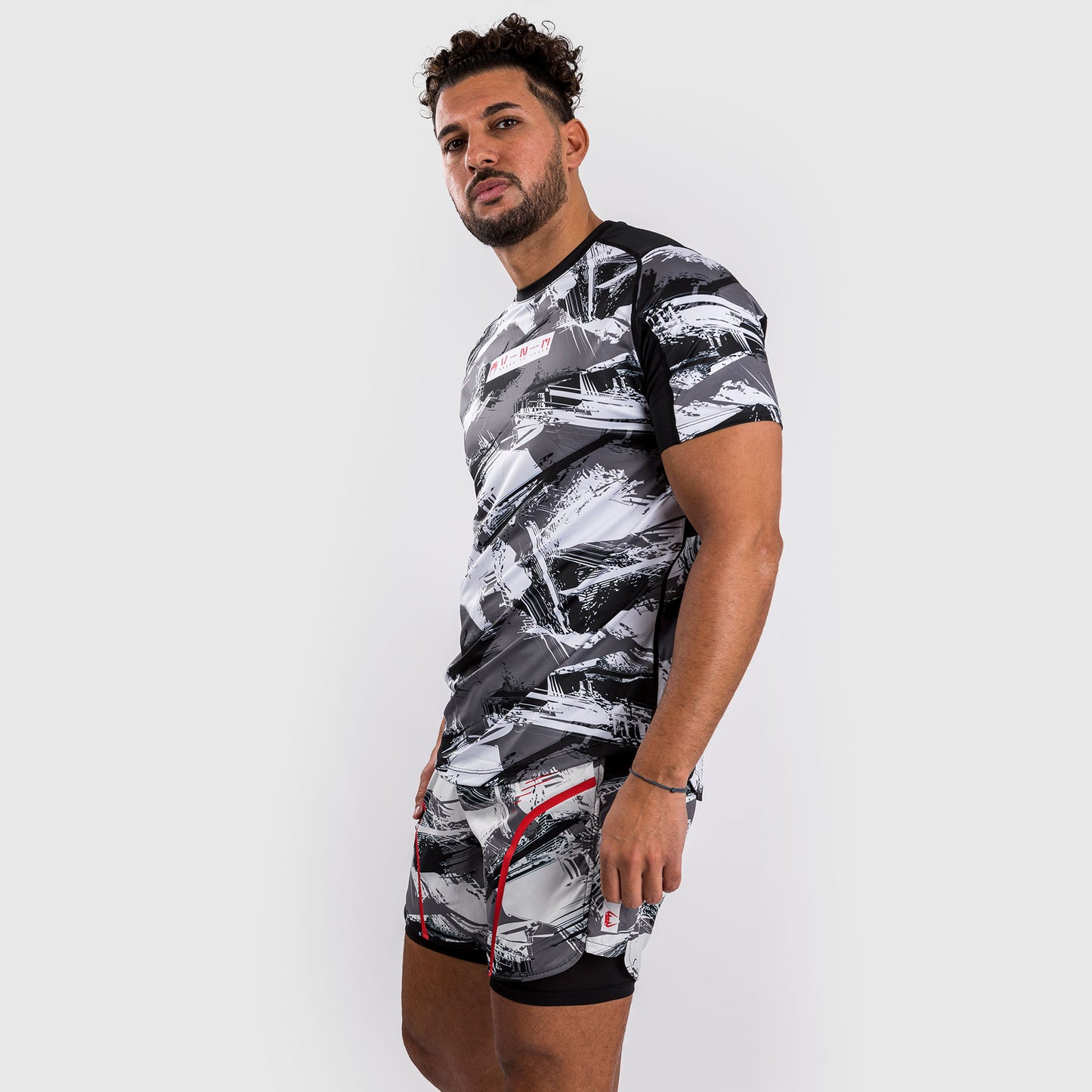 Venum Electron 3.0 Maglietta Dry-Tech - Grigio/Rosso