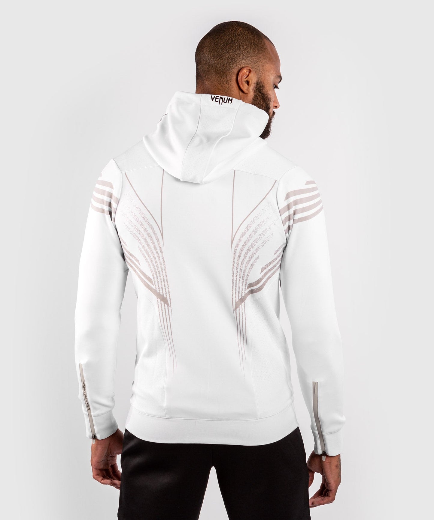 Felpa Con Cappuccio Walkout Uomo Fighters UFC Venum Authentic Fight Night - Bianco