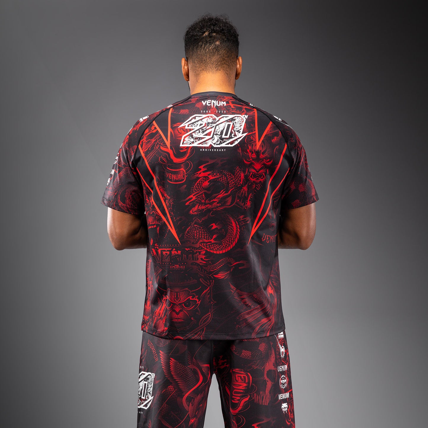 Venum 20th Anniversary Maglietta Dry Tech - Nero/Rosso