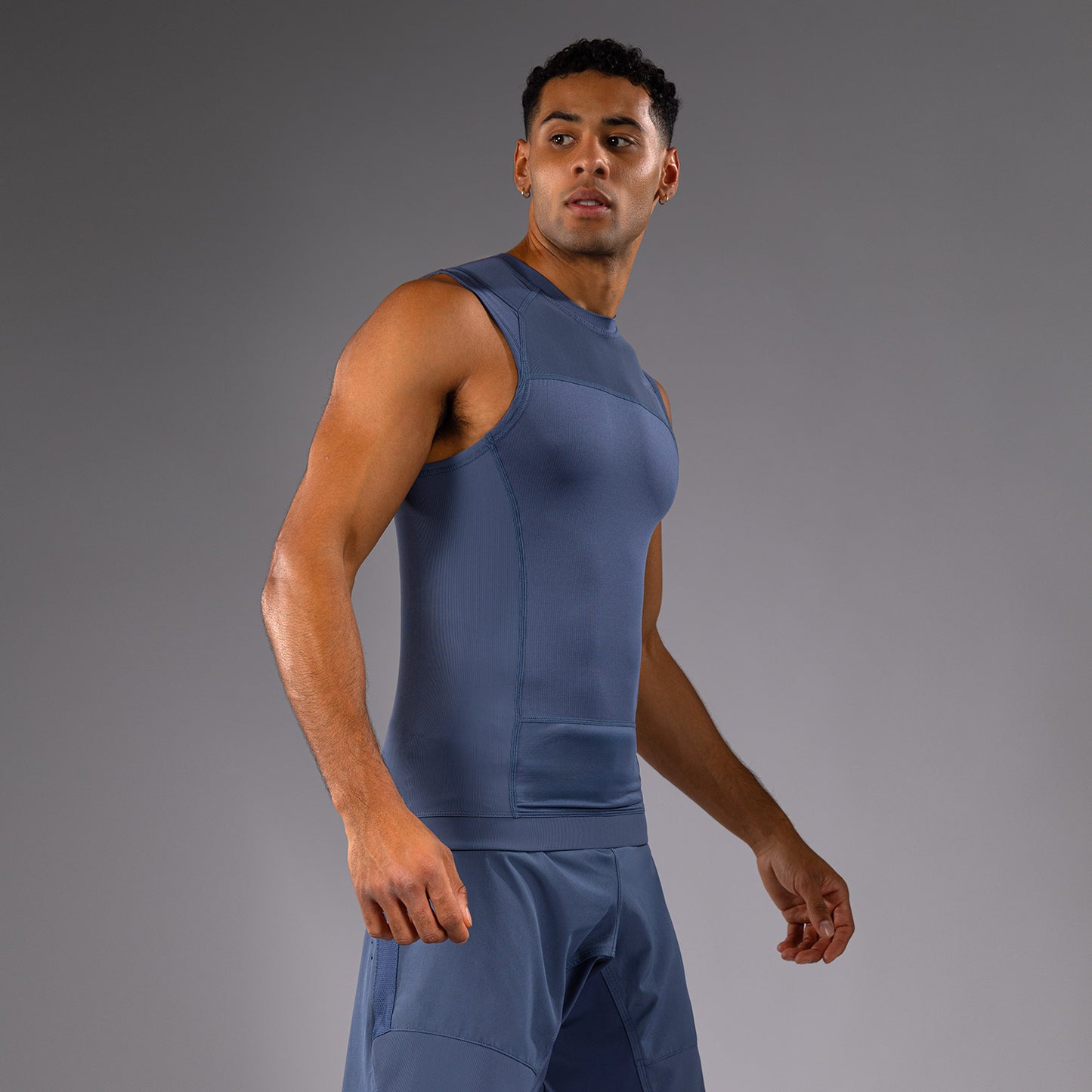 Venum G-Fit Air Rashguard Senza Maniche - Blu Nebbioso