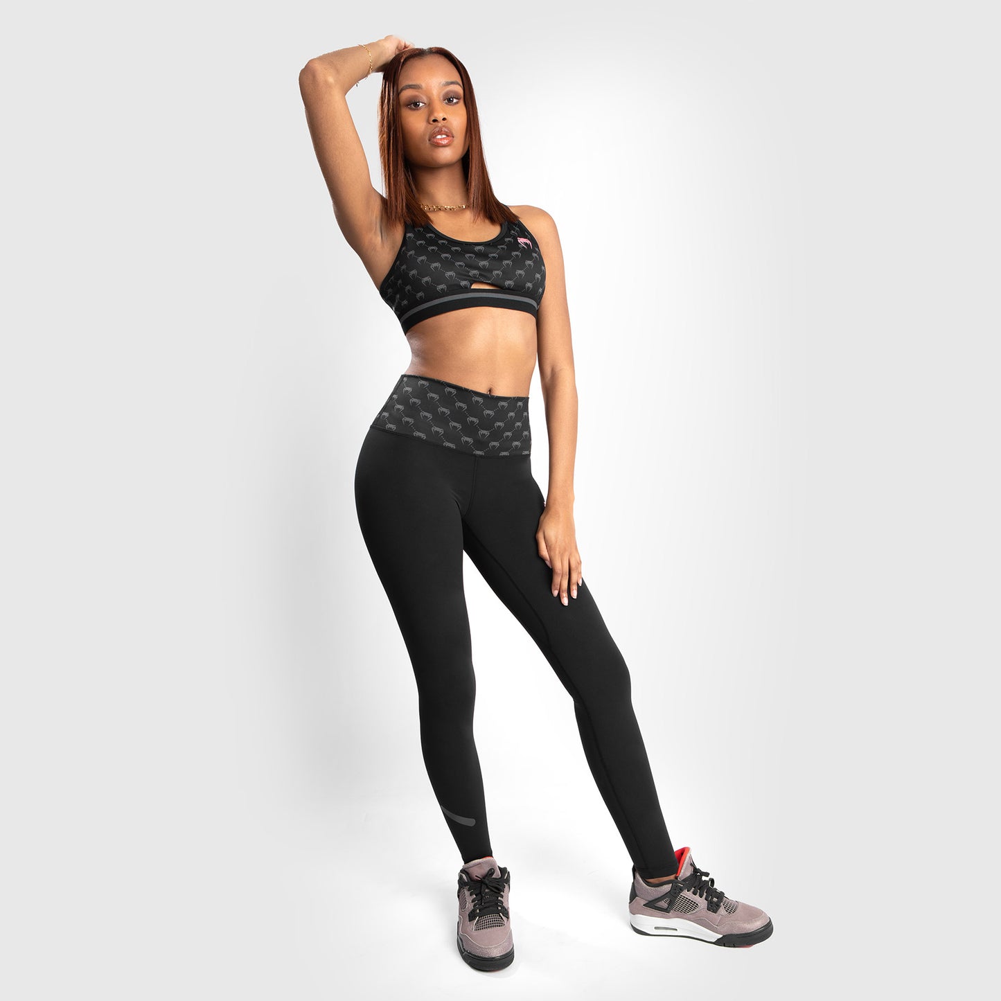 Leggings Monogram Venum – Nero//Oro rosa