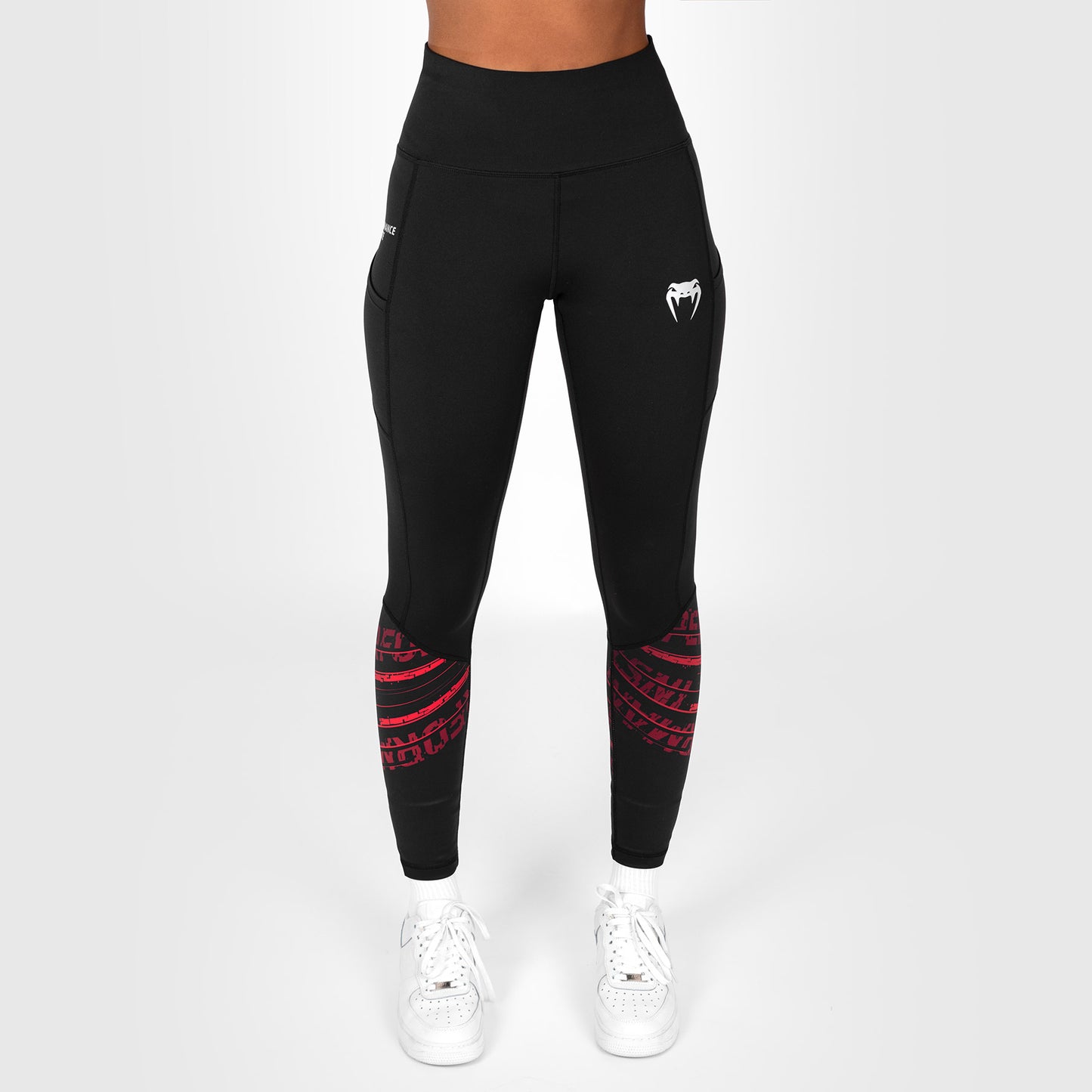 UFC Venum Performance Institute 2.0 Performance Tight da Donna - Nero/Rosso
