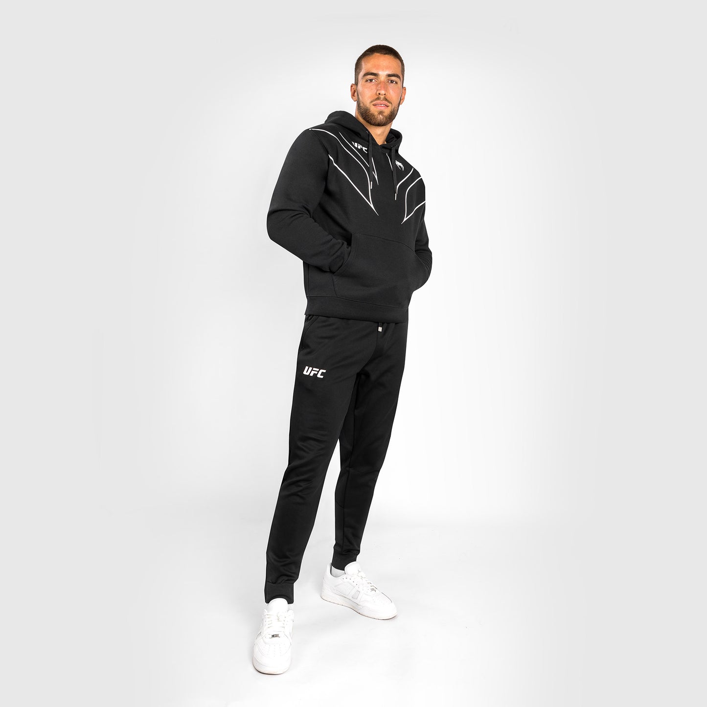 Felpa con cappuccio e zip intera da uomo UFC Venum Replica 2.0 - Nera