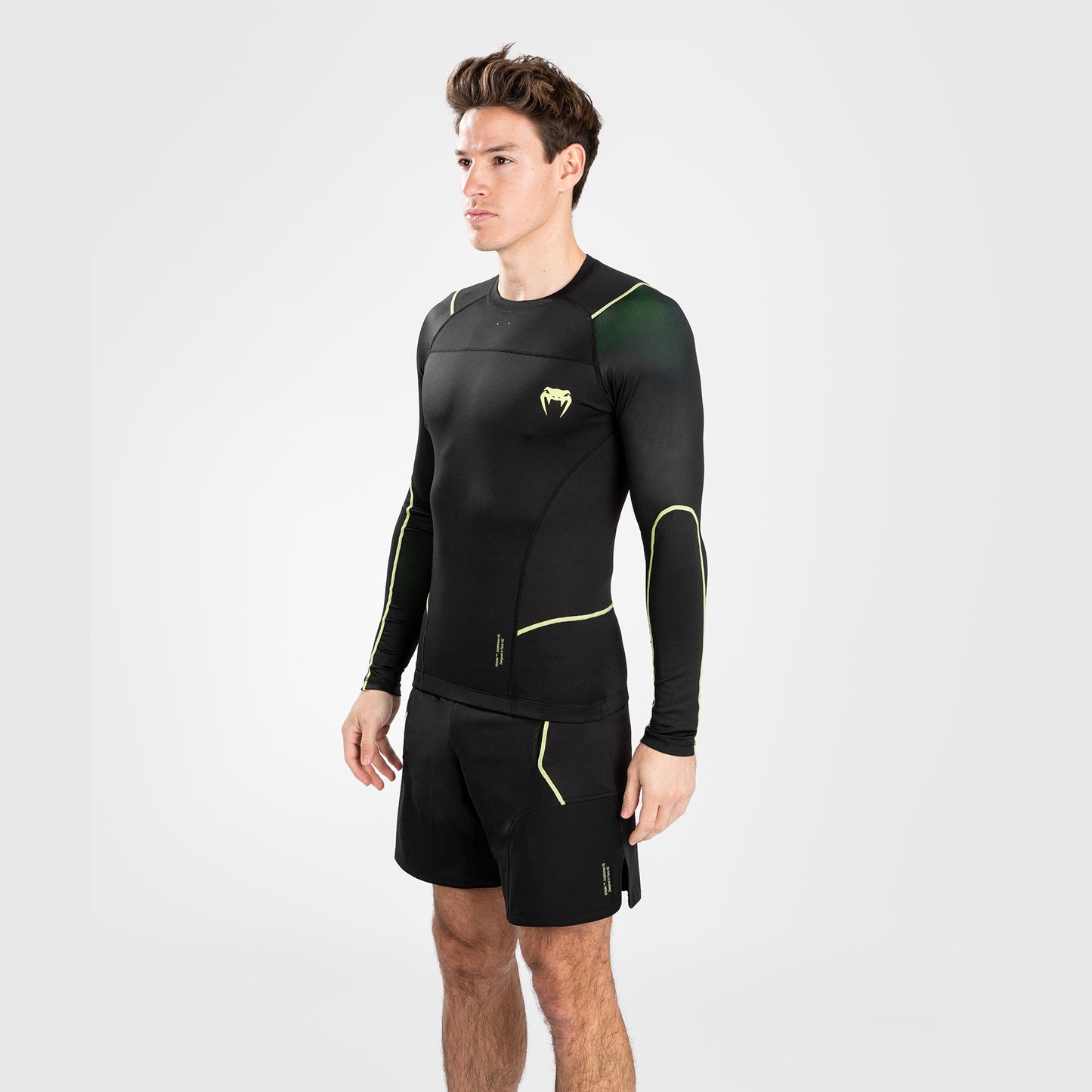 Venum Fusion 2.0  Rashguard da uomo - Maniche lunghe - Nero/Giallo
