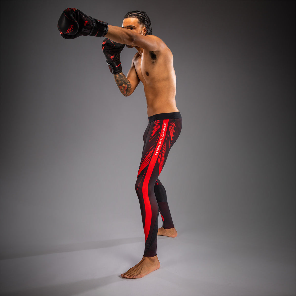 Venum Amazonia Reborn Pantaloni a compressione - Nero/Rosso