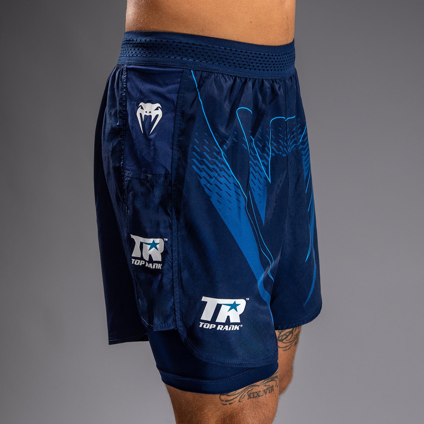 Venum x Top Rank Original Pantaloncini da Allenamento da Uomo - Blu Navy