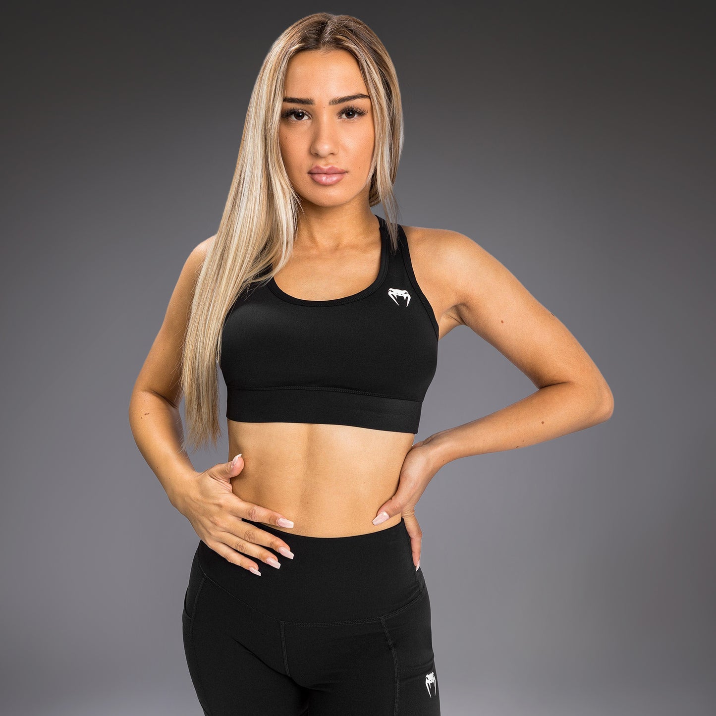 Reggiseno Sportivo a Medio Impatto Venum Essential - Nero