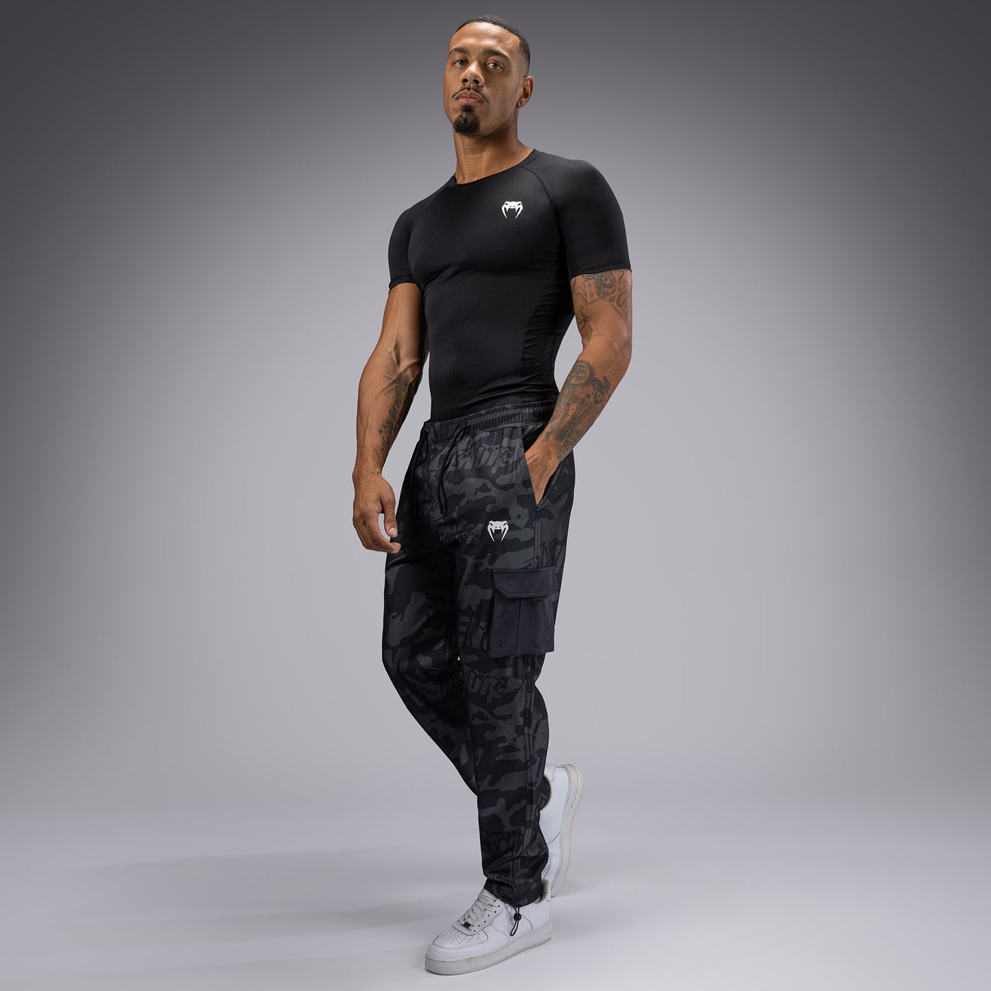 Venum Trooper Pantaloni da Jogging da Uomo - Nero/Carbone