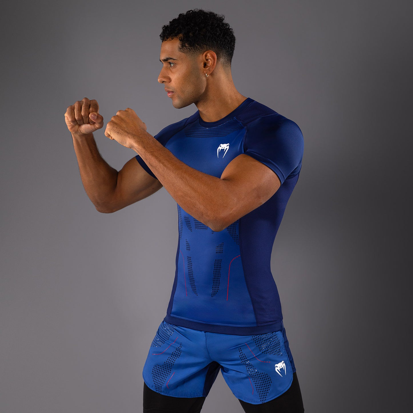 Venum Technical 3.0 Rashguard a Maniche Corte - Blu Notte