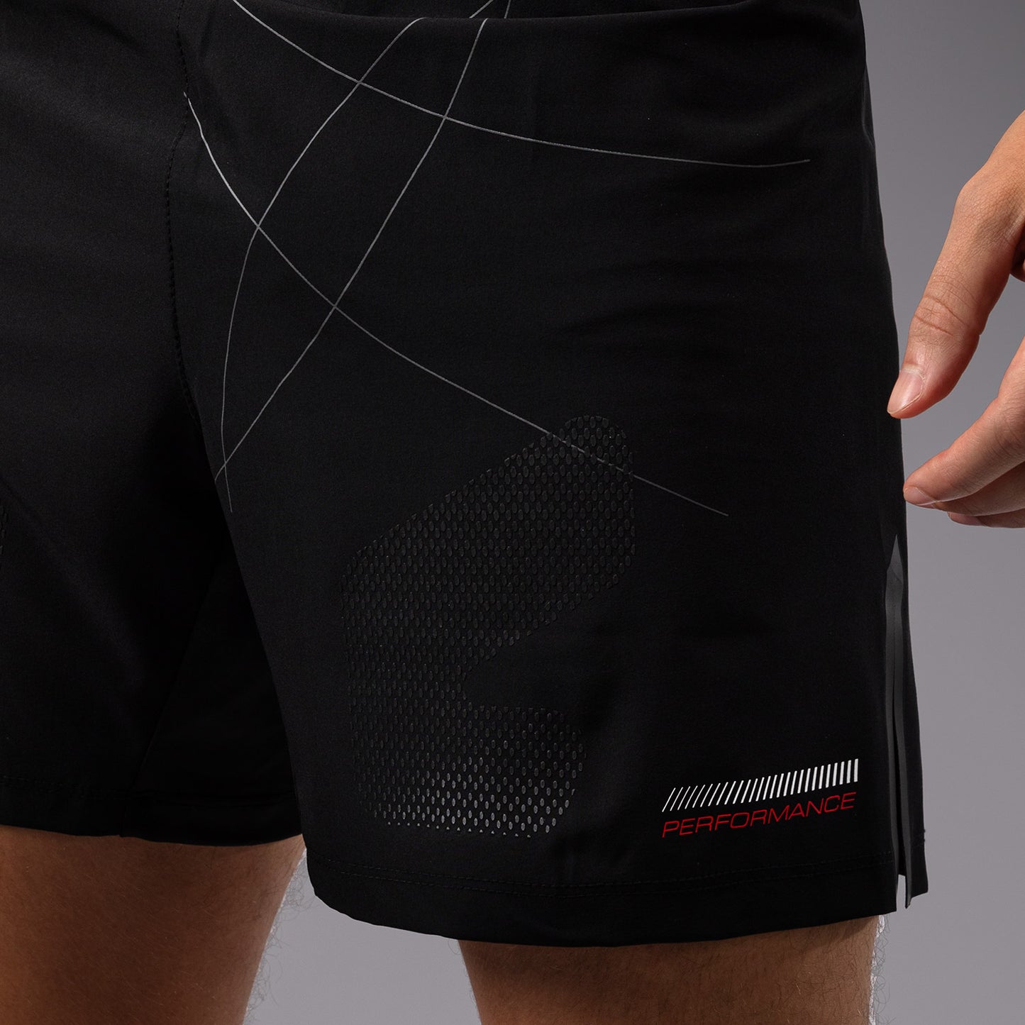 Venum Tactical XT Pantaloncini da combattimento - Nero/Rosso fuoco