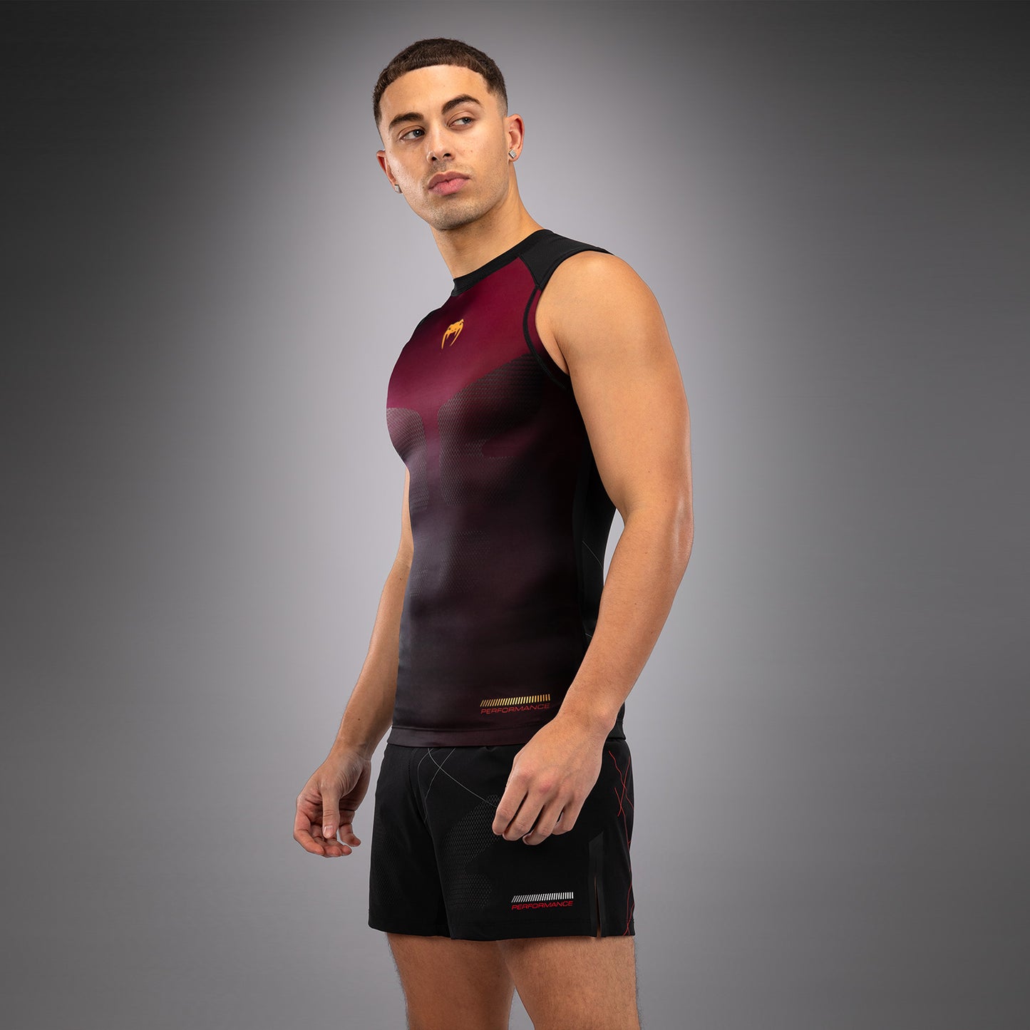 Venum Tactical XT Rashguard senza maniche - Nero/Bordeaux/Oro
