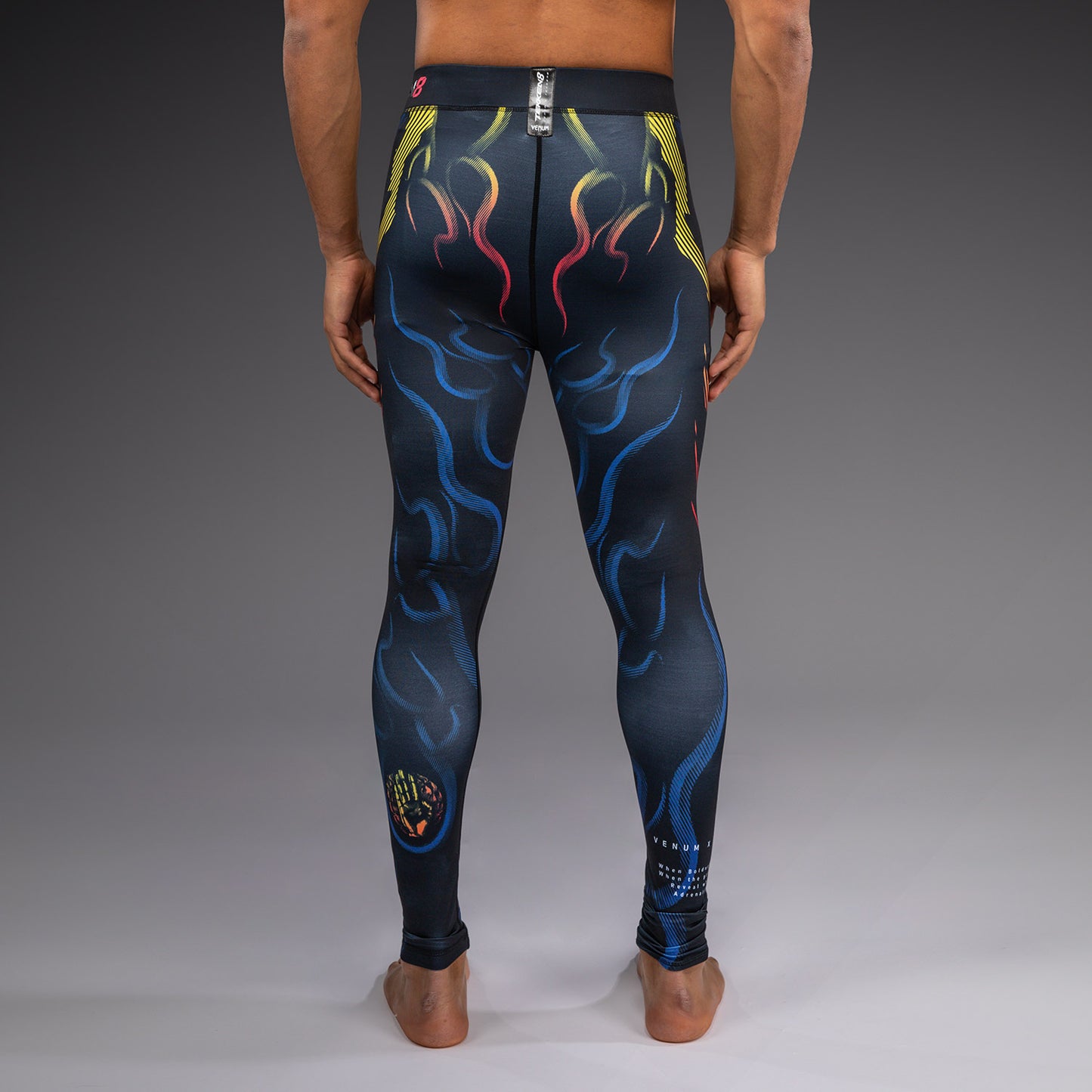 Venum x TEKKEN 8 Spats - Yoshimitsu - Nero/Arancione